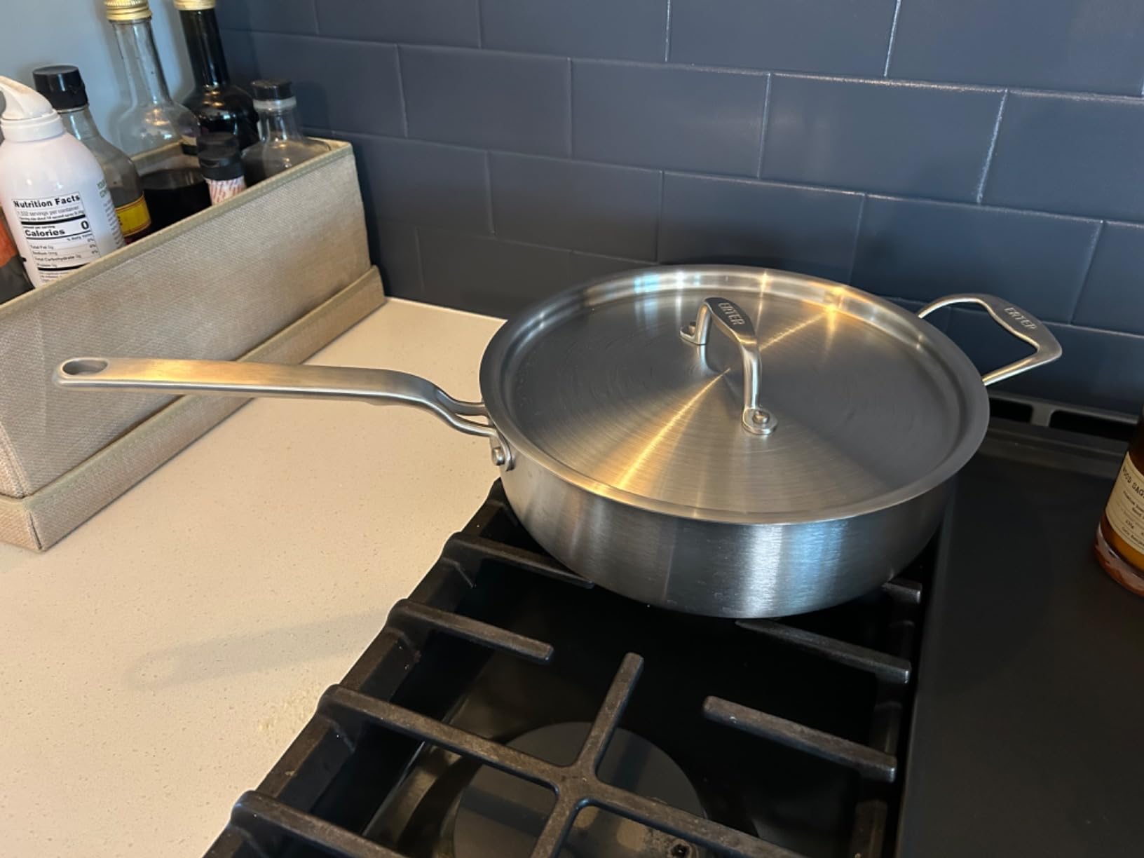 Heritage Steel x Eater 4 Quart Sauté Pan | Made in USA | 5-Ply Fully Clad Stainless Steel Saute Pan | Stay Cool Handle | Non Toxic Induction Pan customer photo 2