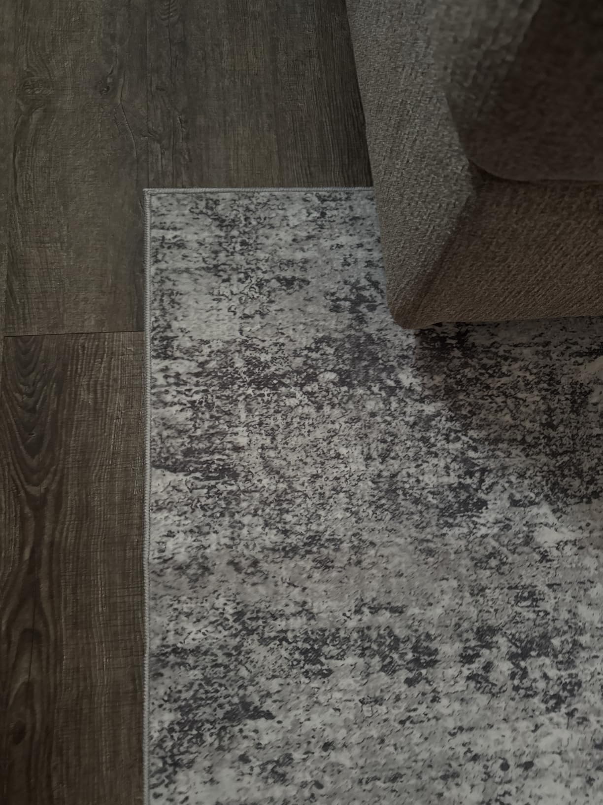 8x10 Area Rugs for Living Room: Abstract Washable Rug with Anti-Slip Backing Non-Shedding Stain-Resistant Soft Modern Large Carpet for Bedroom Dining Room Farmhouse Nursery Home Office Black customer photo 2