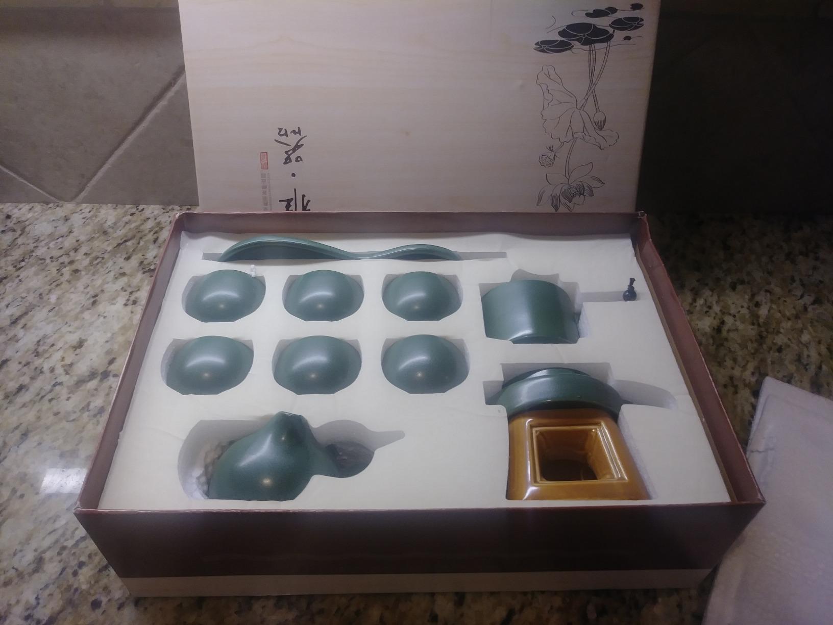 Ufine 15 Inch Bamboo Gongfu Tea Tray with Water Storage Drainage Chinese Kung Fu Tea Serving Tray Tea Table Box Gift Set customer photo 1