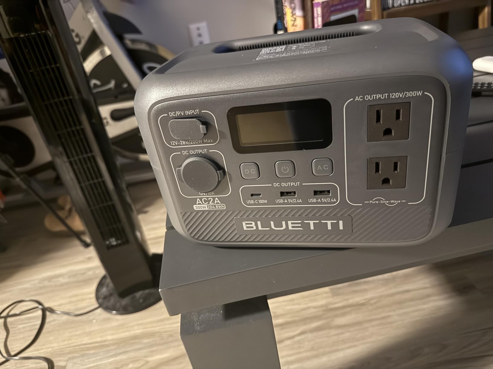 BLUETTI AC2A Portable Power Station, 204Wh Solar Generator LiFePO4 Battery Backup w/ 2 300W (600W Power Lifting) AC Outlets, Recharge from 0-80% in 45 Min, for Camping (Solar Panel Optional) customer photo 2