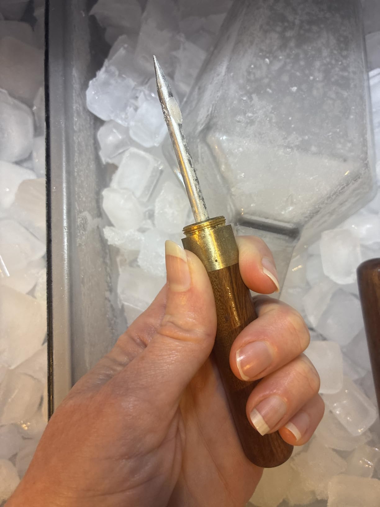 【Pack of 2】Ice Pick, Ice Pick Tool With Cover Non-Slip, Ice Picks Stainless Steel For Breaking Ice, Easy Grip, For Kitchen, Bars, Camping, Restaurant, Bartender customer photo 2
