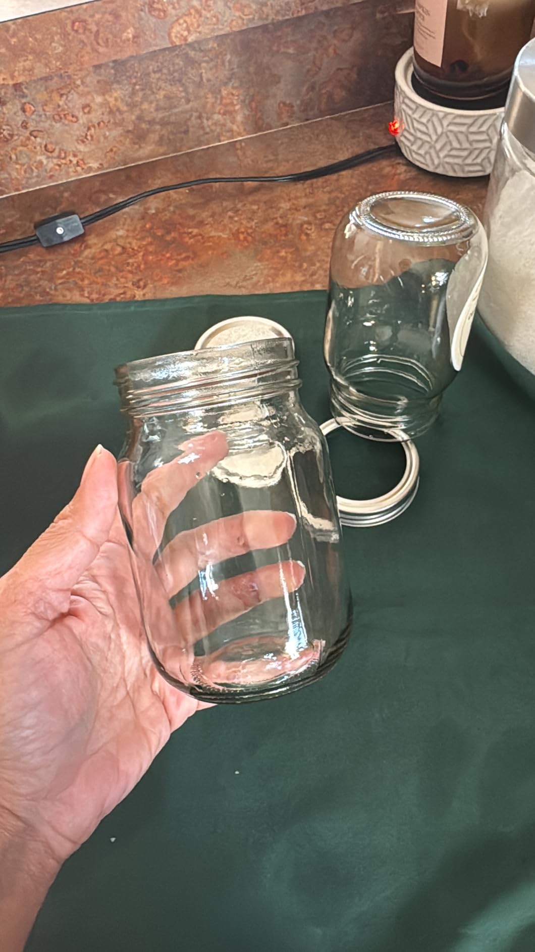 Mason Jars 16 oz with Airtight Lids and Bands, 15 Pack Regular Mouth Canning Jars, Clear Glass Pint Jars for Canning, Pickling, Food Storage, DIY Projects, 24 Labels, Brush & String Included customer photo 1