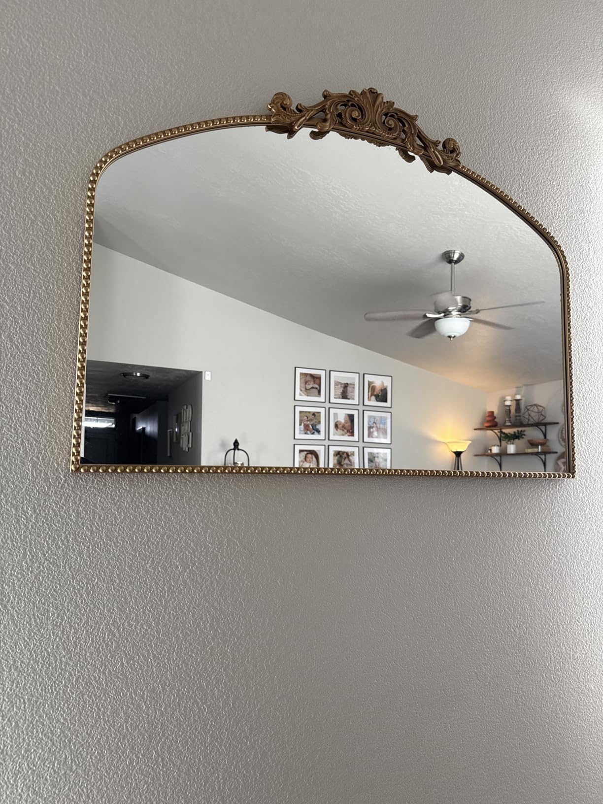Vintage Gold Ornate Baroque Mirror - 36