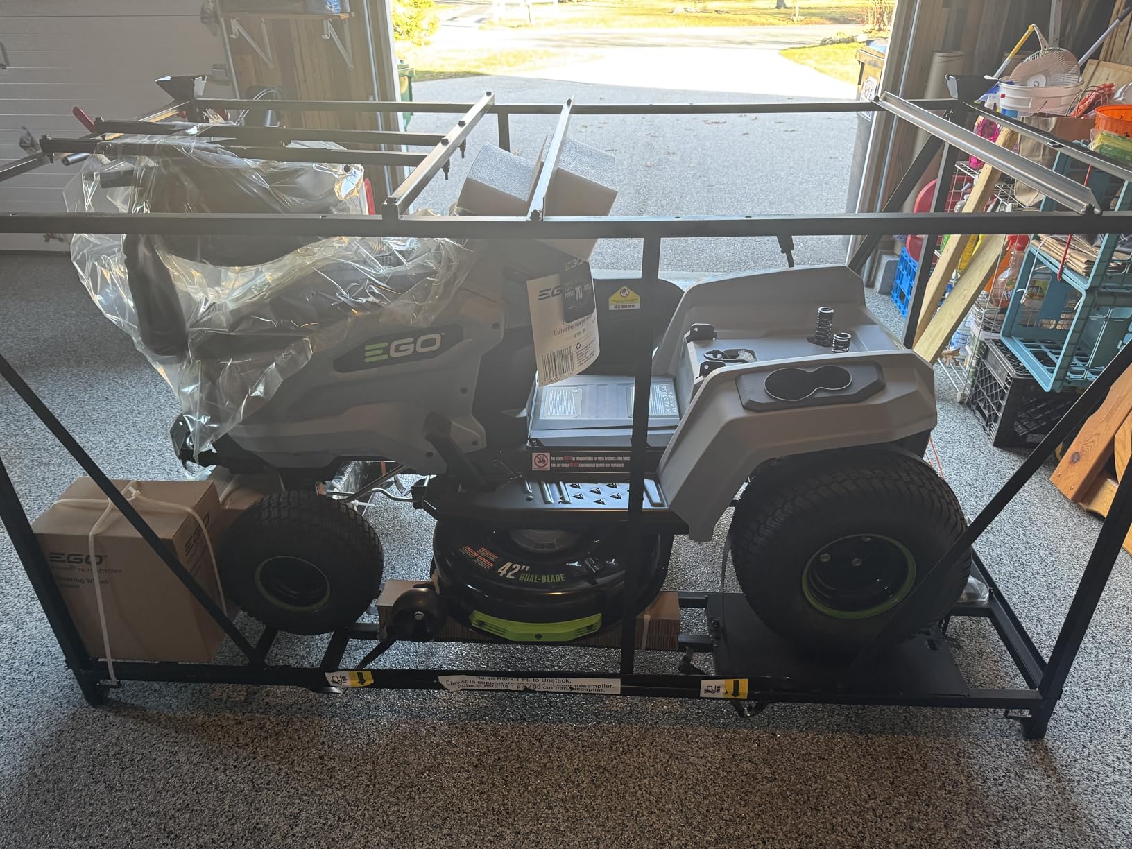 EGO Power+ Electric Riding Lawn Mower, 42