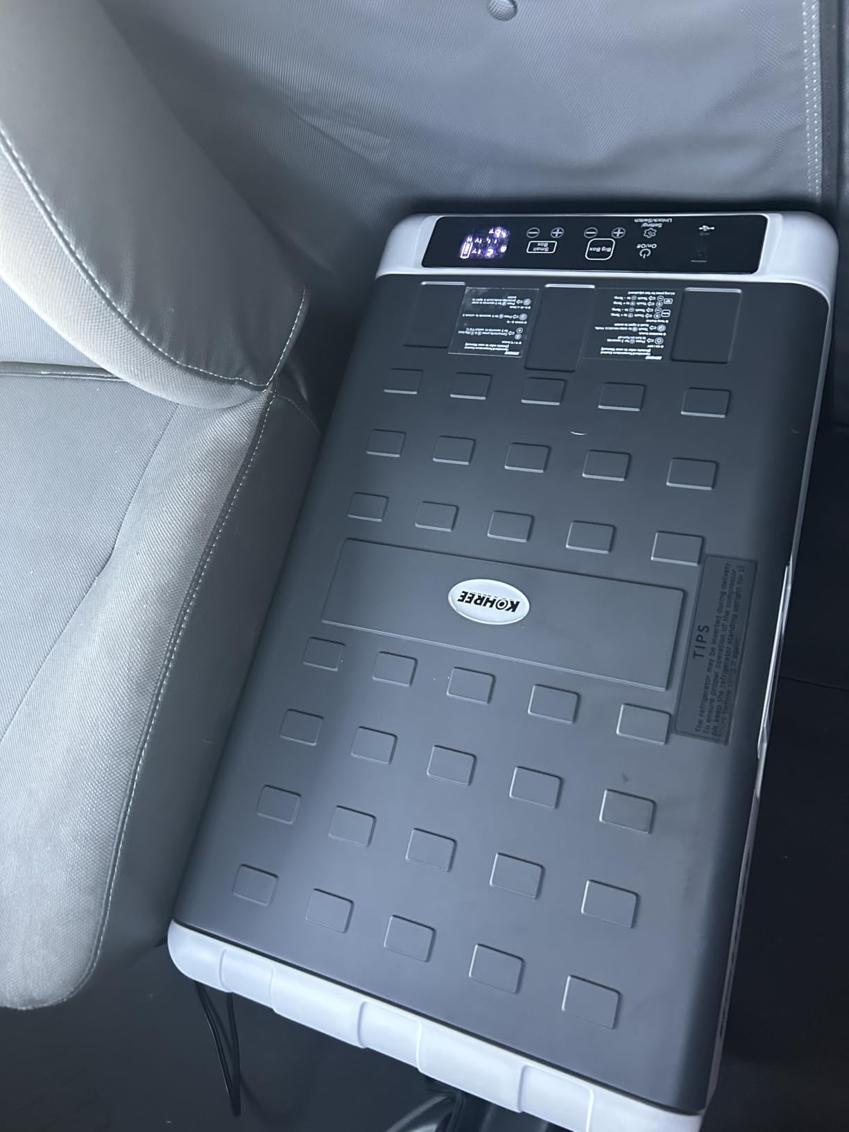 Kohree 12V Car Refrigerator, 53 Quart (50L) Portable Refrigerator, Dual Zone -4℉-68℉ Car Fridge Portable Freezer 12/24V DC and 100-240V AC for RV, Camping,Travel customer photo 1