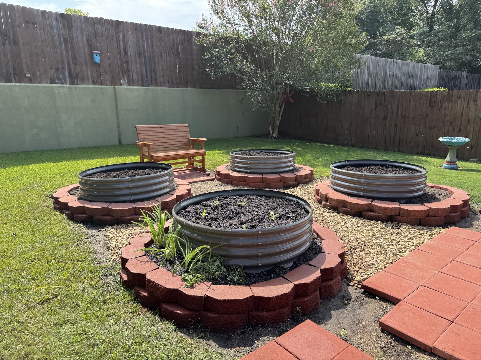 ANLEOLIFE 8x4x2ft Galvanized Raised Garden Bed Kit, Oval Metal Deep Root Planters for Outdoor Plants Vegetables Flowers Herb, Large Bottomless, 478 Gallon Capacity - Quartz Grey customer photo 2