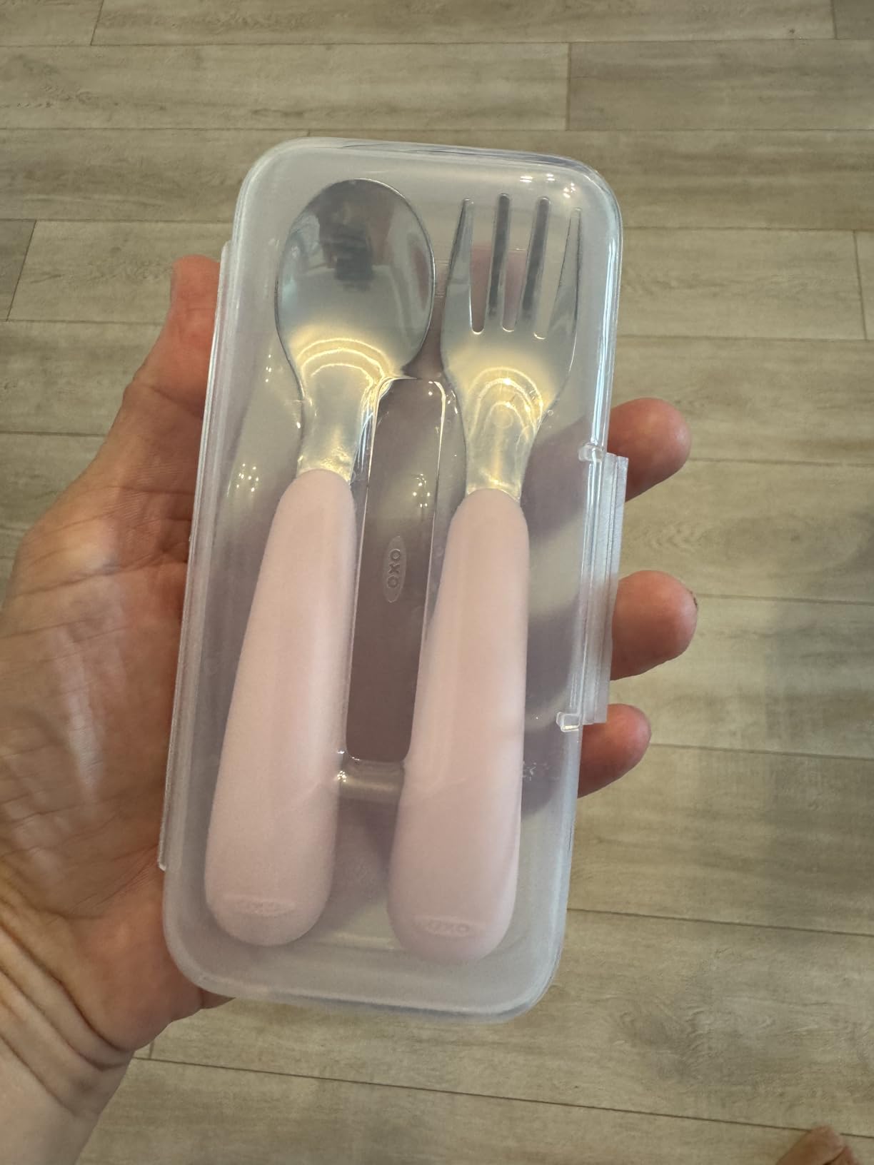 OXO Tot On-The-Go Fork and Spoon Set - Dusk customer photo 1
