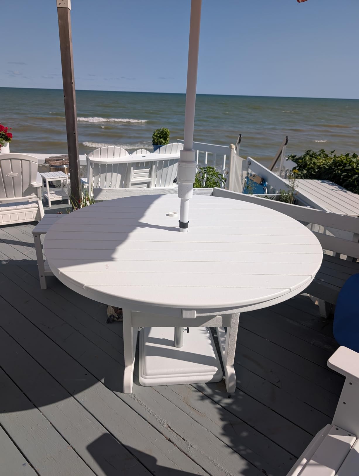 US Weight 40 Pound Umbrella Base - Weighted Umbrella base For Use With Patio Table - Heavy Duty Base- Made in the USA customer photo 2