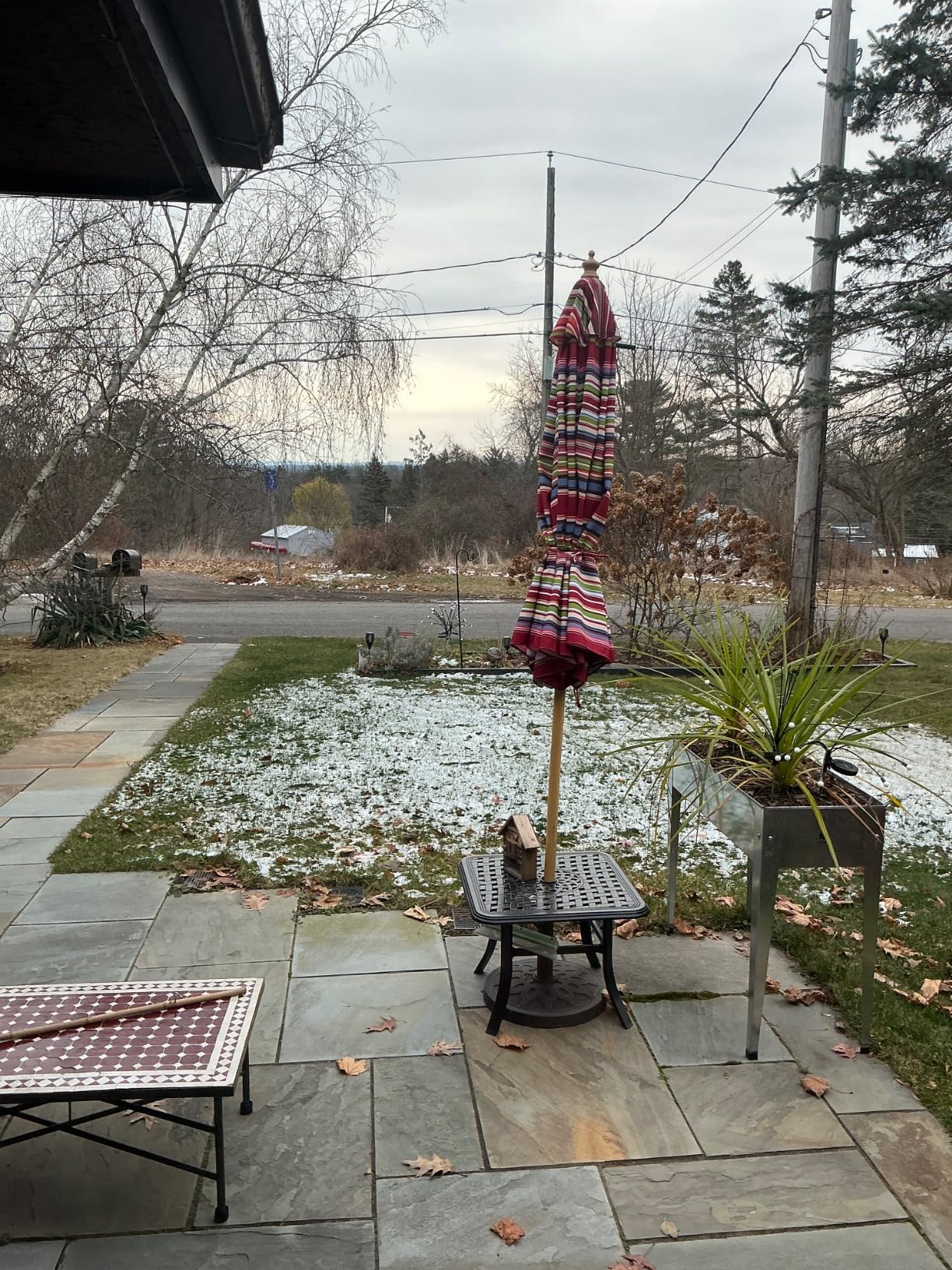 9ft Wooden Umbrella, Outdoor Patio Umbrella, Wood Market Umbrella, Patio Umbrella Wood Pole with Pulley Lift for Garden, Yard, Deck, Pool, Market customer photo 1
