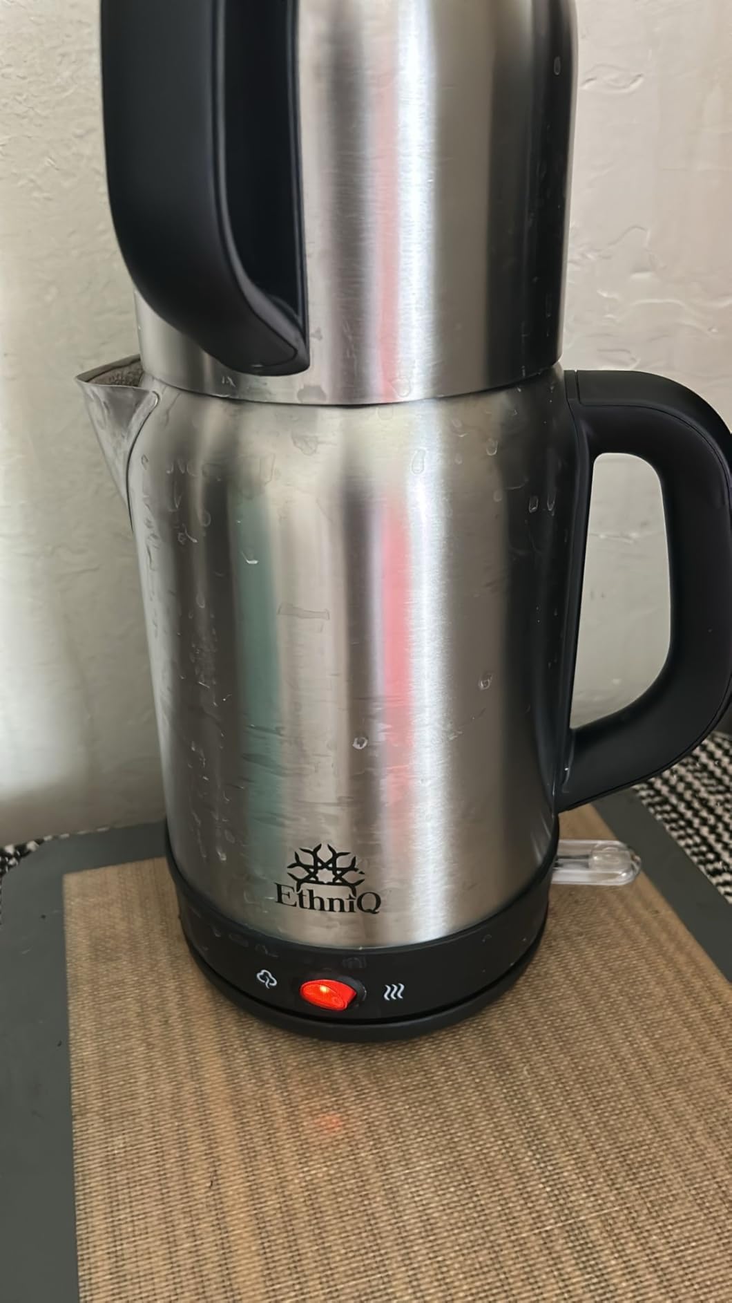 Ethniq TeaVibe Electric Turkish Tea Maker - Stainless Steel 120V Double Pot Kettle & Infuser, Boil-Dry Protection, Auto Shut-Off & Keep Warm Function, 1.7L Kettle + 1L Teapot Capacity customer photo 2