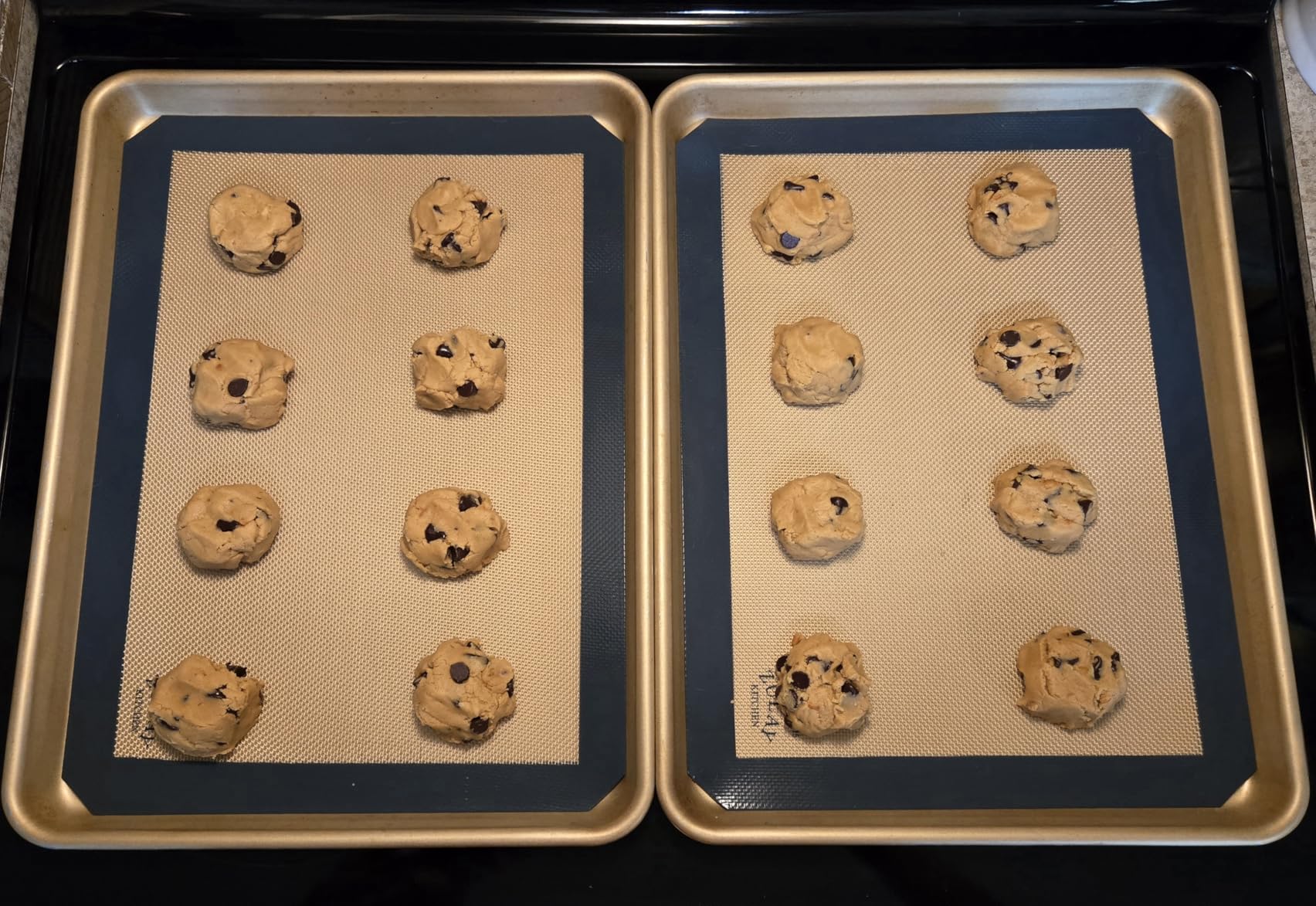 Zulay Kitchen Silicone Baking Mat Set - 2-Pack 16.5