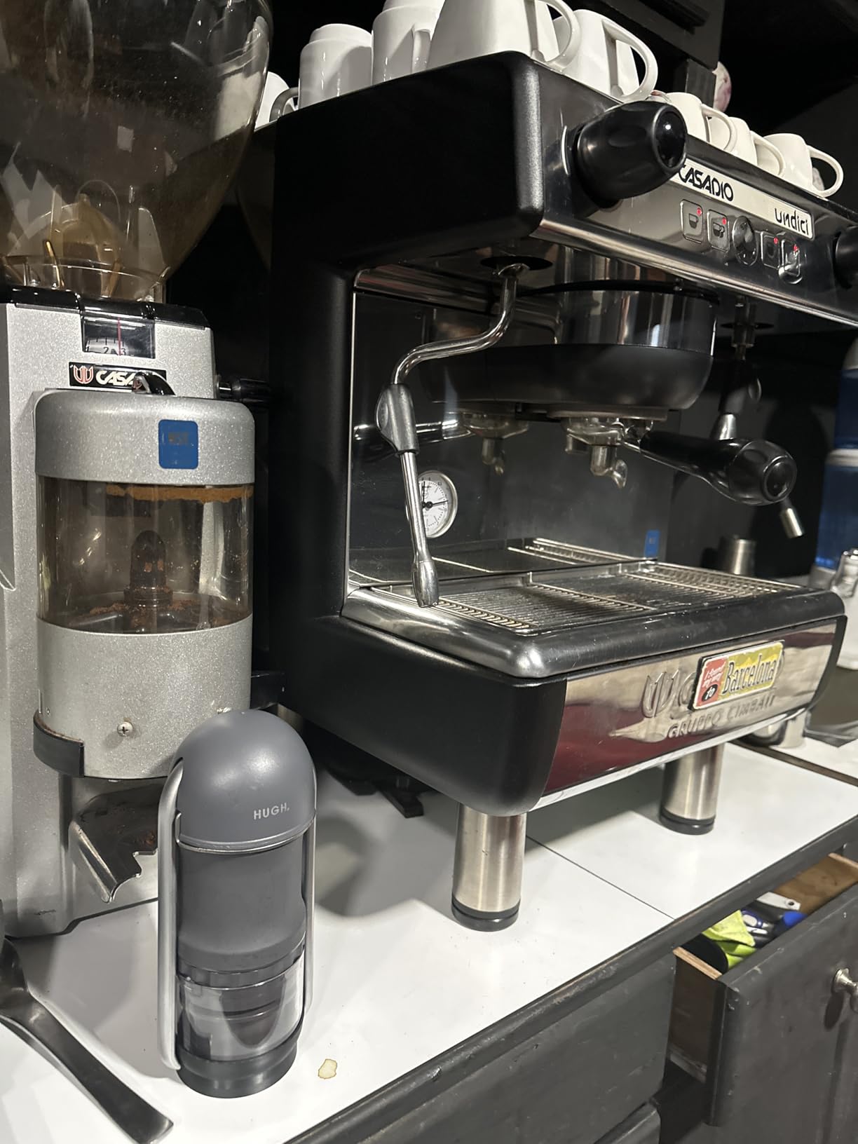 V4 Cafetera Espresso de Palanca Portatil - Maquina de Espresso Manual, 9 Bares, Doble Shot, Cesta Sin Presurizacion 51mm, Sin Bateria, Ideal para Camping y Viajes - by HUGH customer photo 1