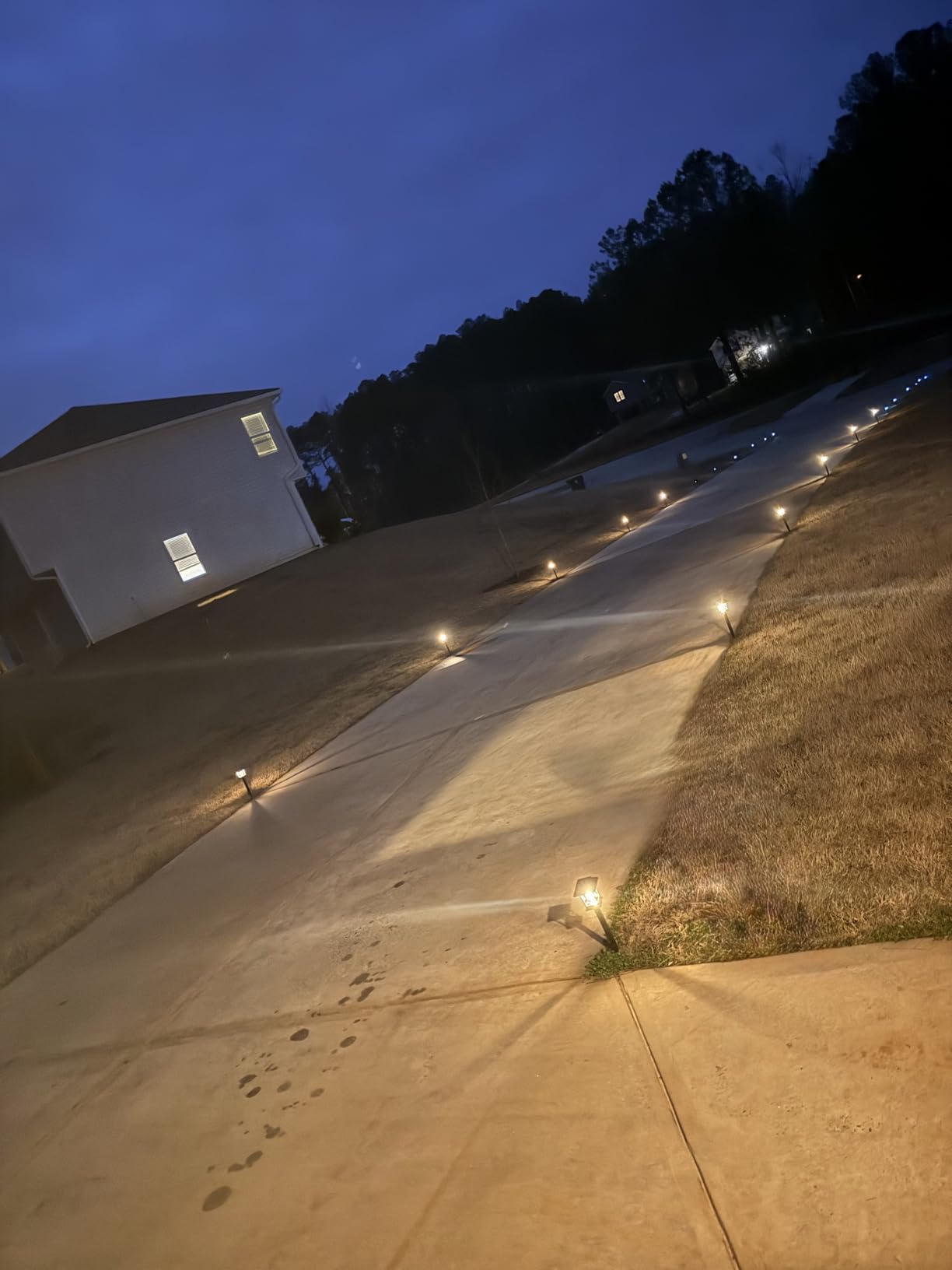 Greluna Solar Lights Outdoor,12 Pack 3000K Waterproof Auto On/Off Solar Pathway Lights for Your Garden, Landscape, Path, Yard, Patio, Driveway,Walkway Decor customer photo 2