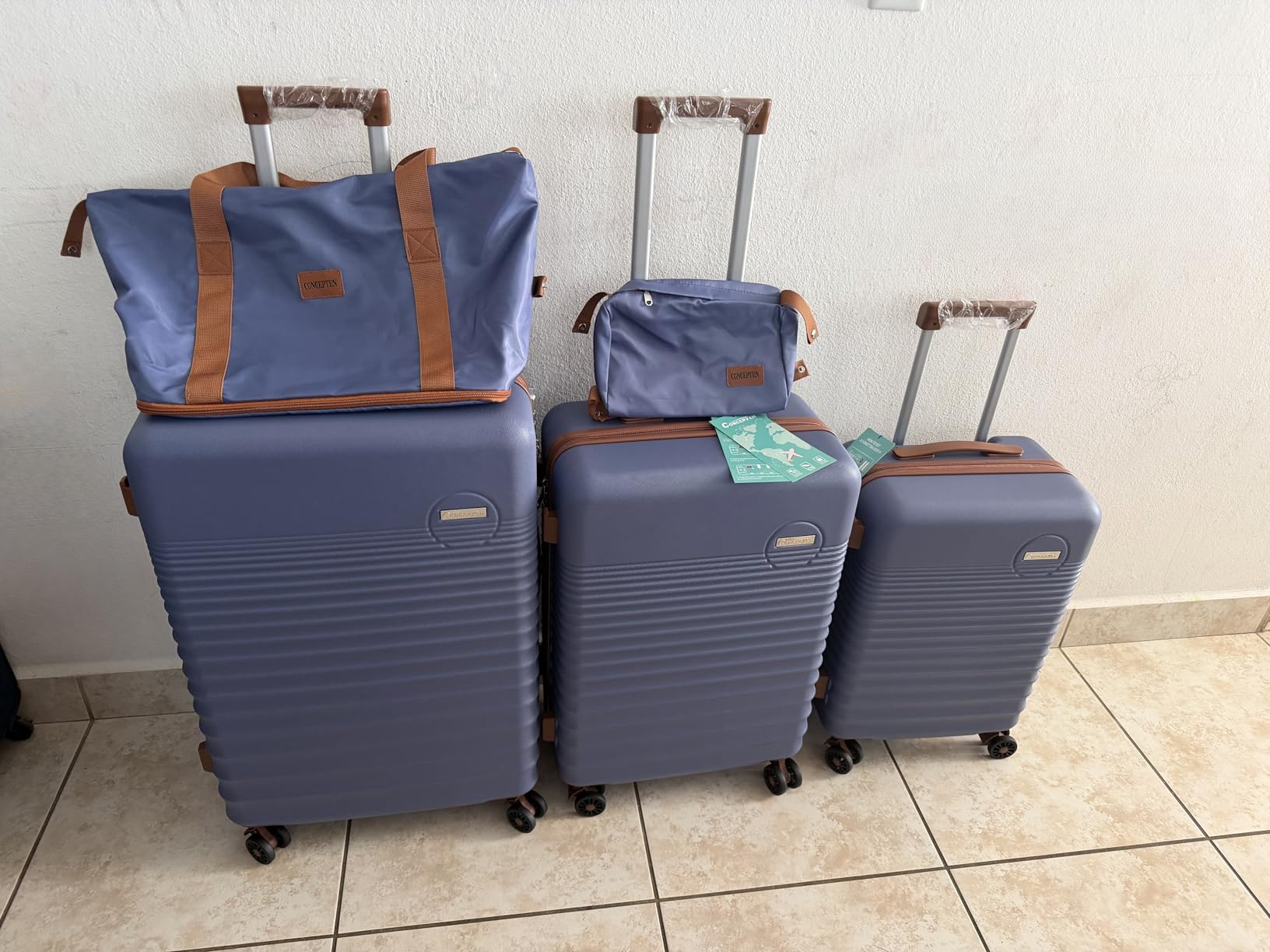 Luggage Sets 5 Piece, Suitcases with Wheels, Hardshell Suitcase Set, ABS Carry on Luggage Set with TSA Lock, Travel Luggage customer photo 1