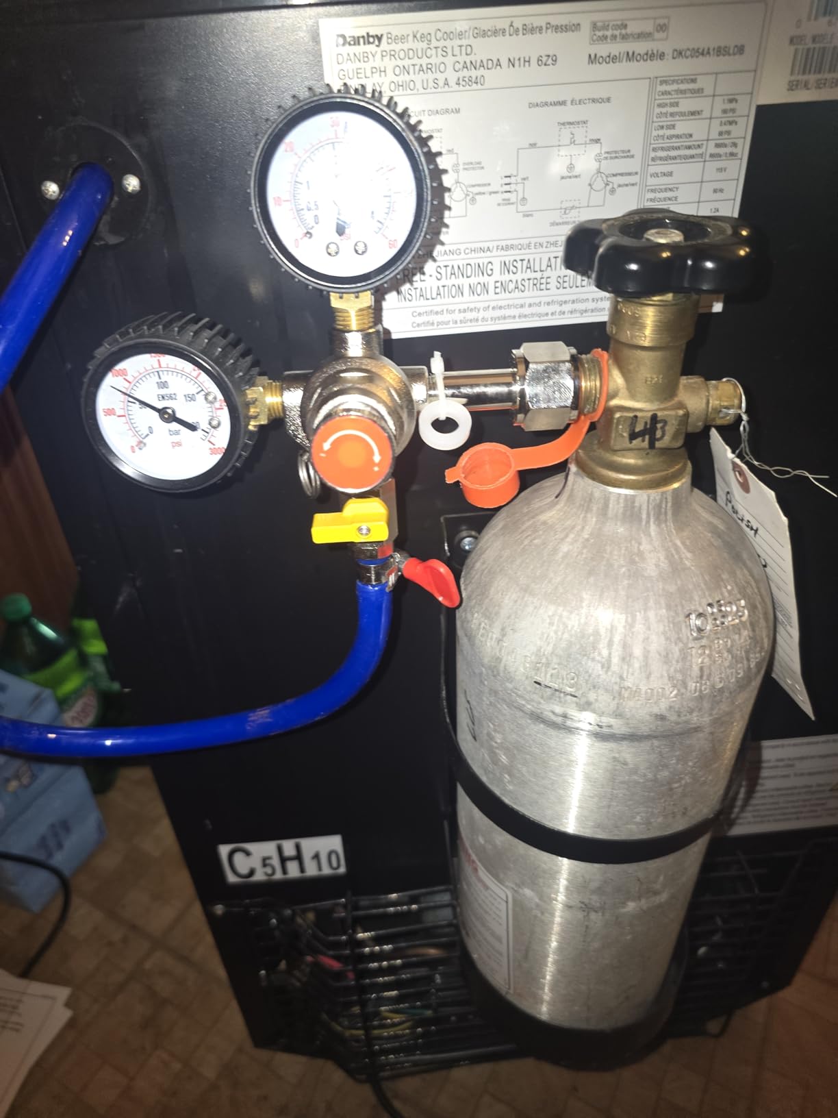 CO2 Regulator Beer Regulator CGA-320 Kegerator Regulator CO2 Beer Keg Regulator with 0-55PSI Working Pressure,CO2 Keg Pressure Regulator for Home Brewing customer photo 1