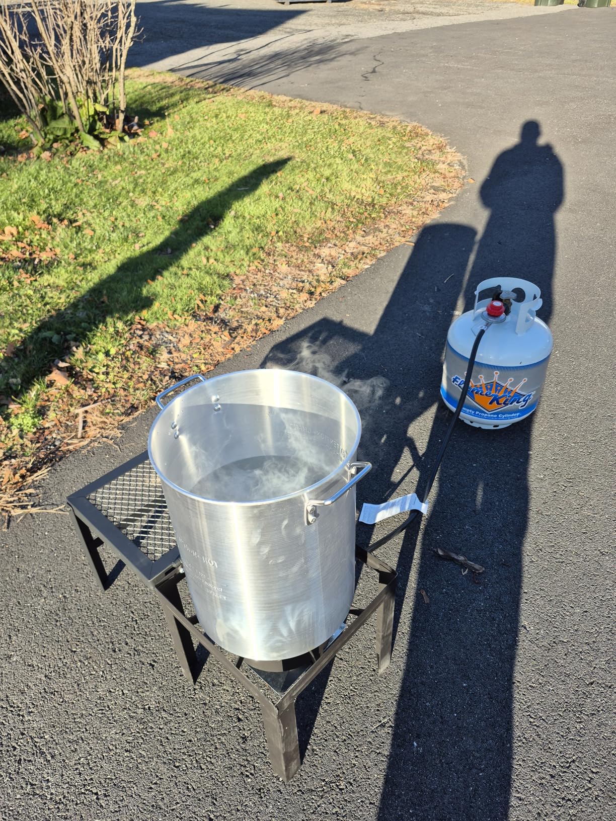 ROVSUN 30QT Turkey Fryer & 10QT Fish Fryer with 55000BTU Propane Burner, Outdoor Deep Fryer & Seafood Crawfish Boiler Steamer Pot with Thermometer, Marinade Injector, Turkey Rack & Rack Lifter customer photo 1