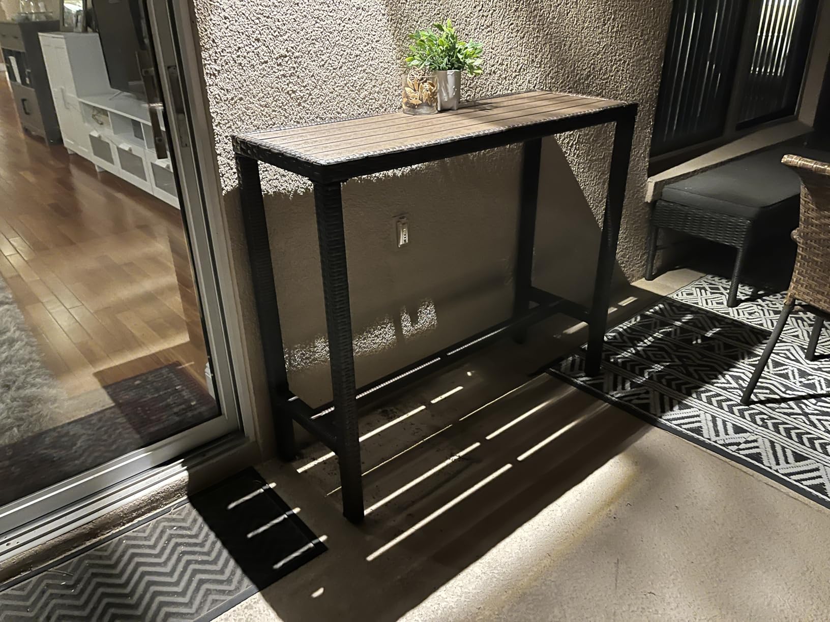 Outdoor Bar Table Patio Counter Height Table 45