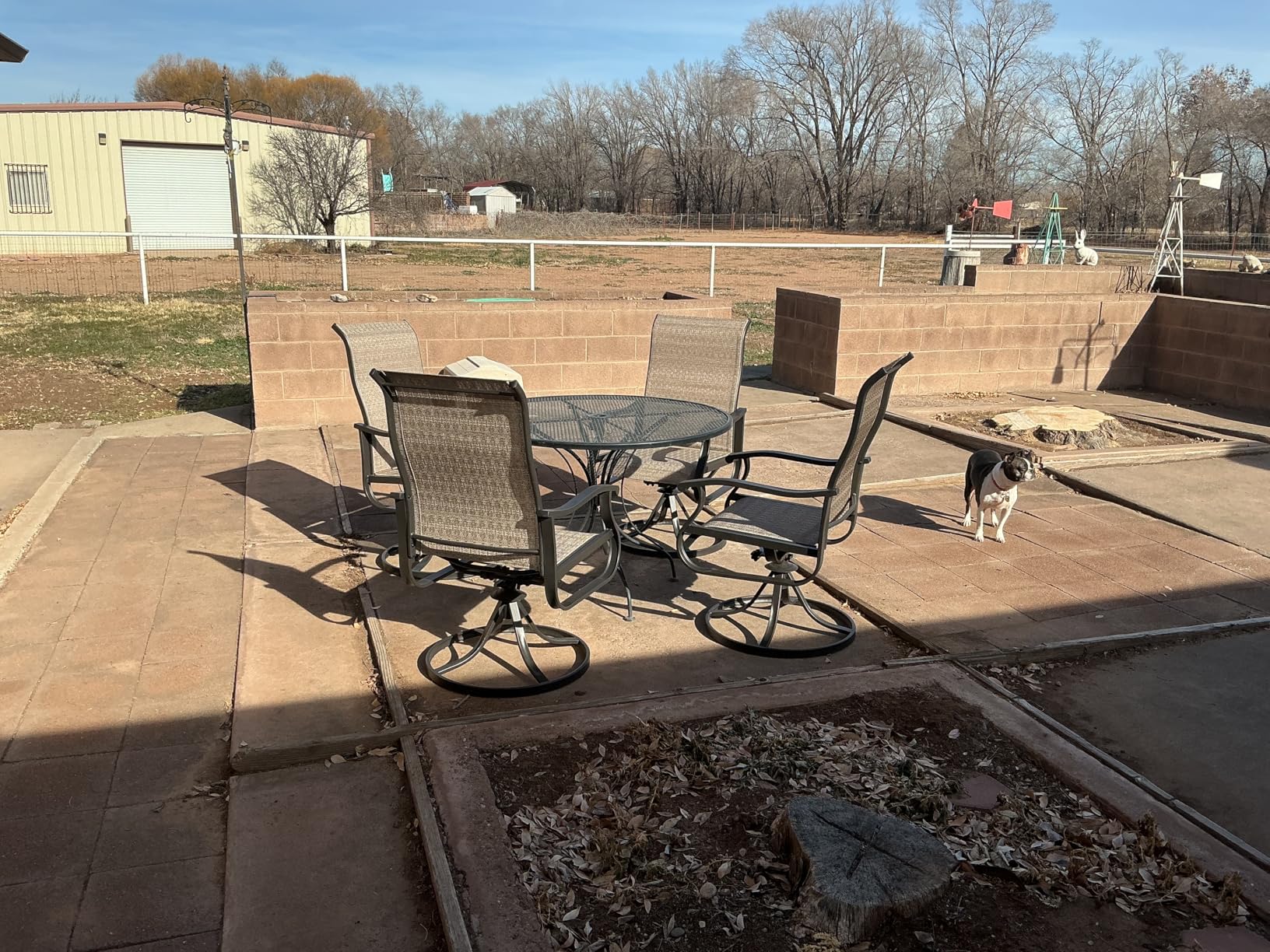 Amopatio Patio Swivel Chairs Set of 2, Outdoor Swivel Rocker Dining Chairs with All Weather Textilene High Back & Metal Frame, for Backyard Deck Lawn Garden, Brown customer photo 1