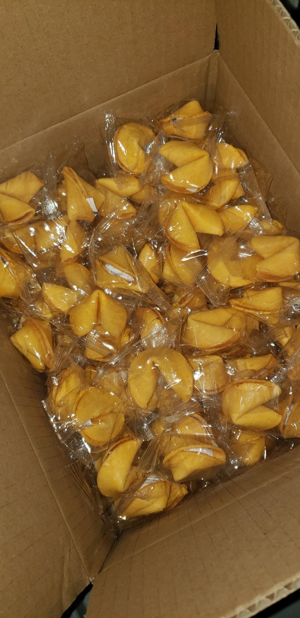 52USA Fortune Cookies 50Pk, Fortune Cookies Individually Wrapped Bulk, Funny Fortune Cookies, Vanilla Flavor, Misfortune Cookies 8oz, Chinese New Year Snacks, Crisp Cookies with Fun, Approx. 50pcs customer photo 1