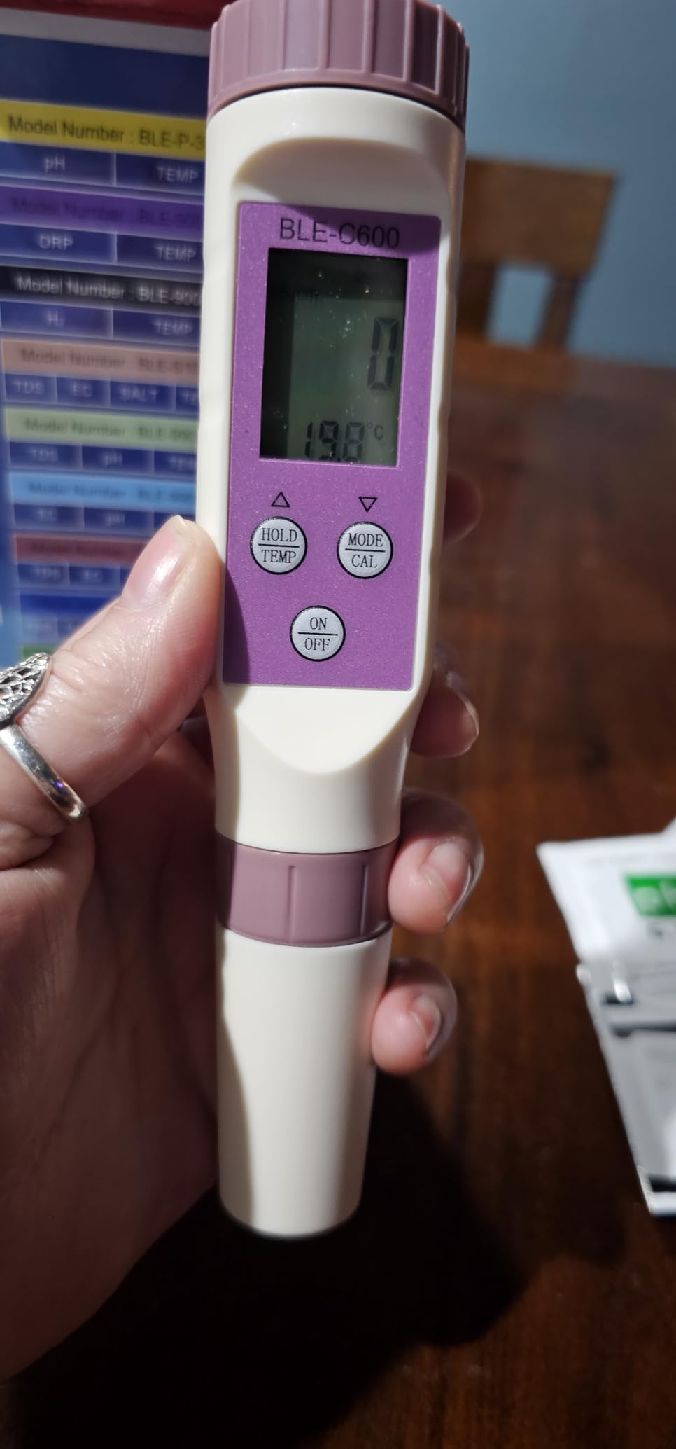 PH Meter 7-in-1 Tds Meter/Salinity Tester/pH Meter/EC Meter/Orp Meter/S.G Meter/Temp ph Tester Digital,PH Meter for Water 0.01pH Accuracy,Tds Meter with ATC. customer photo 1