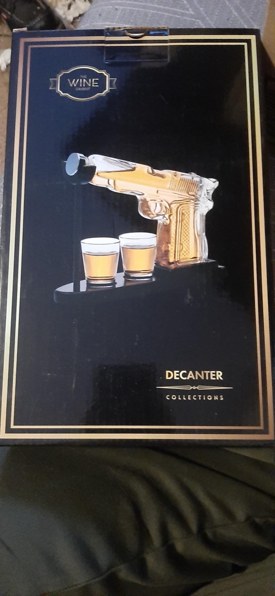 Gifts for Men Dad, 9 Oz Whiskey Gun Decanter Set, Unique Dad Birthday Gift Ideas from Daughter Son, Retirement Bar Stuff Gift for Father Him Brother, Pistol Dispenser for Liquor Vodka - Shot Glasses customer photo 2