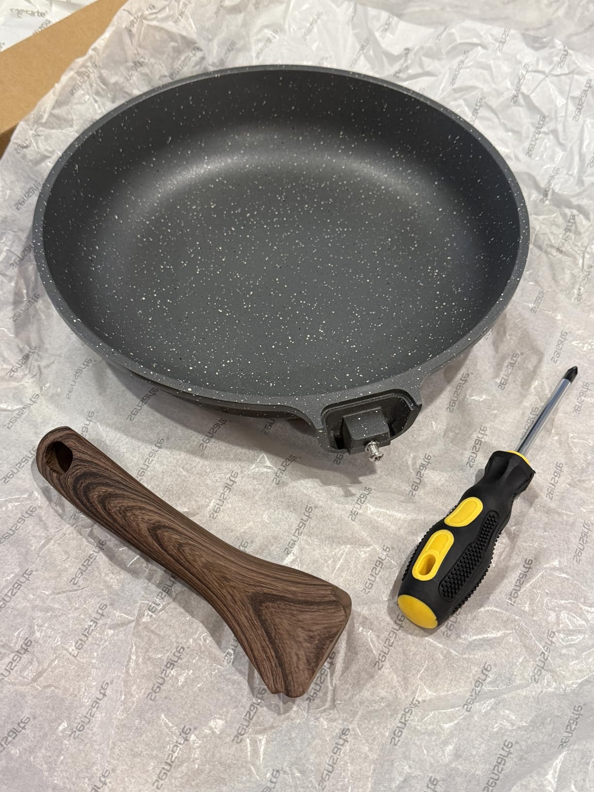 SENSARTE Nonstick Ceramic Frying Pan with Lid 8/9.5/10/11/12.5 Inch Omelet Pan Skillet, Free of Intentionally Added PFAS/PTFE Non-toxic Chef's Pan Induction Compatible Pan, Heat Resistant Handle customer photo 2