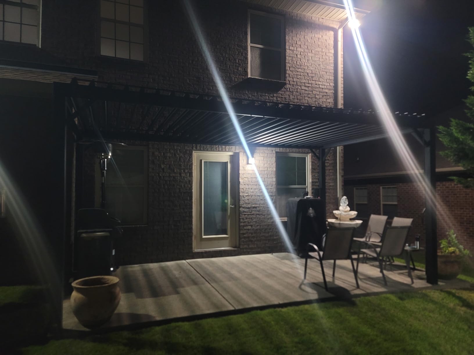 Backyard Discovery Sarasota 14' x 10' Galvanized Steel Louvered Pergola Kit with Adjustable Roof, Shade, Rain Protection, High-Wind Rating, Gutter System for Outdoor Patio, Garden, Deck, Entertaining customer photo 1