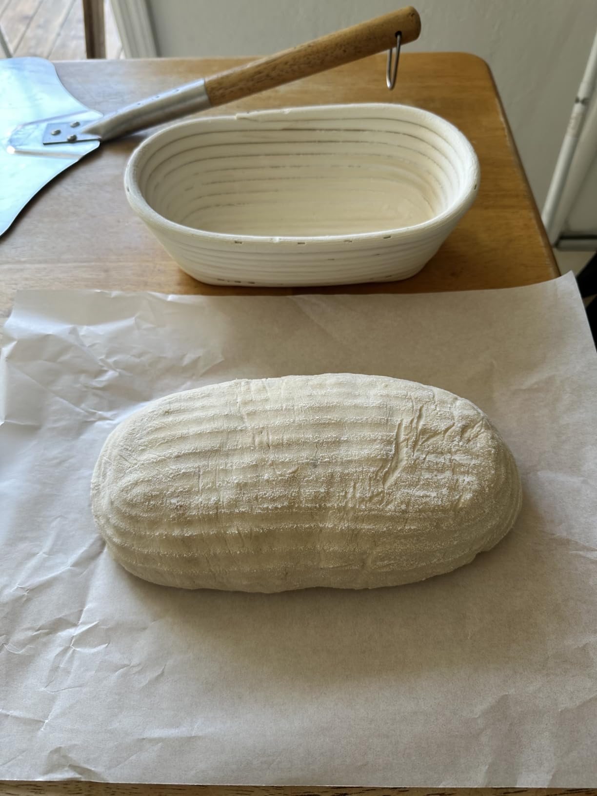 Dimpola Banneton Bread Proofing Basket - 9 inch Banneton Basket Set of 2 Sourdough Proofing Basket Round Proofing Bowls Handmade Rattan Baskets and Liners customer photo 2