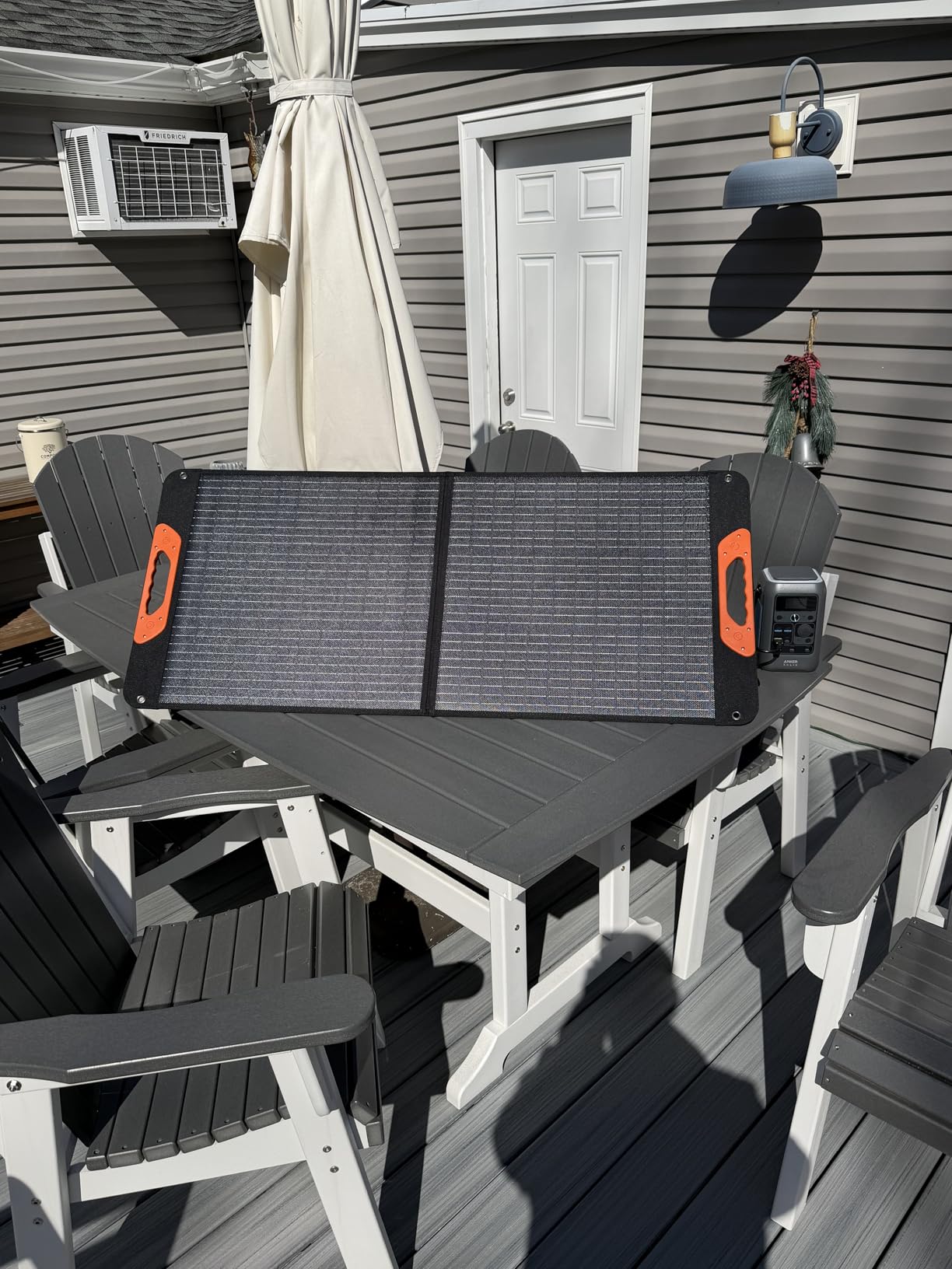 200W Portable Solar Panel for Power Station,23.5% Efficiency Mono Foldable Solar Charger with 4 Kickstands for Jackery 1000 V2/Bluetti/EcoFlow/Anker,IP67 Waterproof for Camping RV Power Backup customer photo 1
