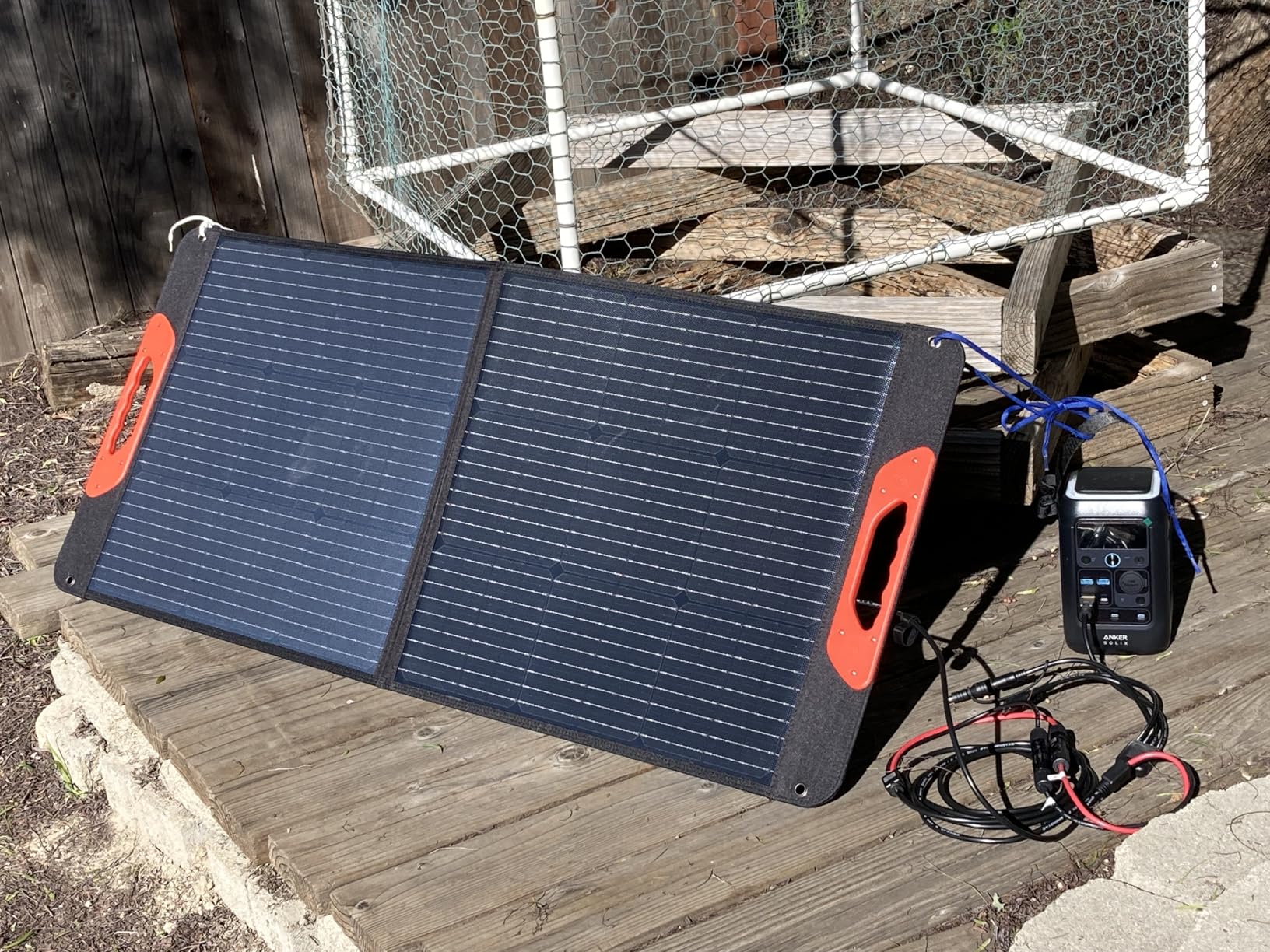 200W Portable Solar Panel for Power Station,23.5% Efficiency Mono Foldable Solar Charger with 4 Kickstands for Jackery 1000 V2/Bluetti/EcoFlow/Anker,IP67 Waterproof for Camping RV Power Backup customer photo 2
