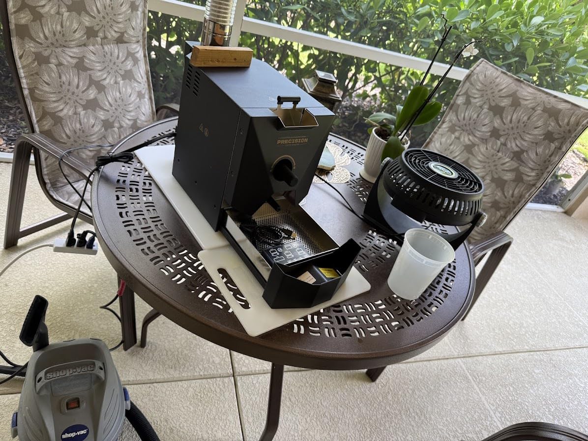 500g Automatic Coffee Roaster Machine for Home Use With Smoke Filter (Suitable for Light Roasting), The Smoke Pipes (Suitable for Medium and Dark Roasting) and Chaff Collector customer photo 1