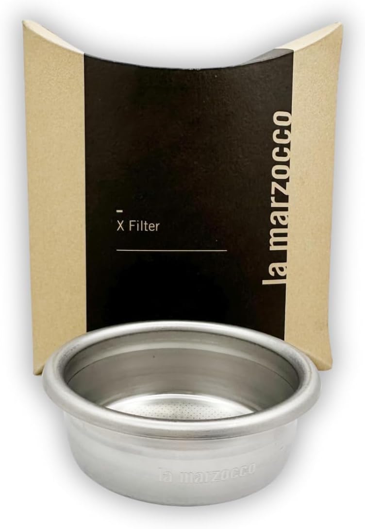 Original basket made for La Marzocco. Stainless Steel, Precision, X Filter Basket for double espresso. Fits all 58mm portafilters. (21g) customer photo 1