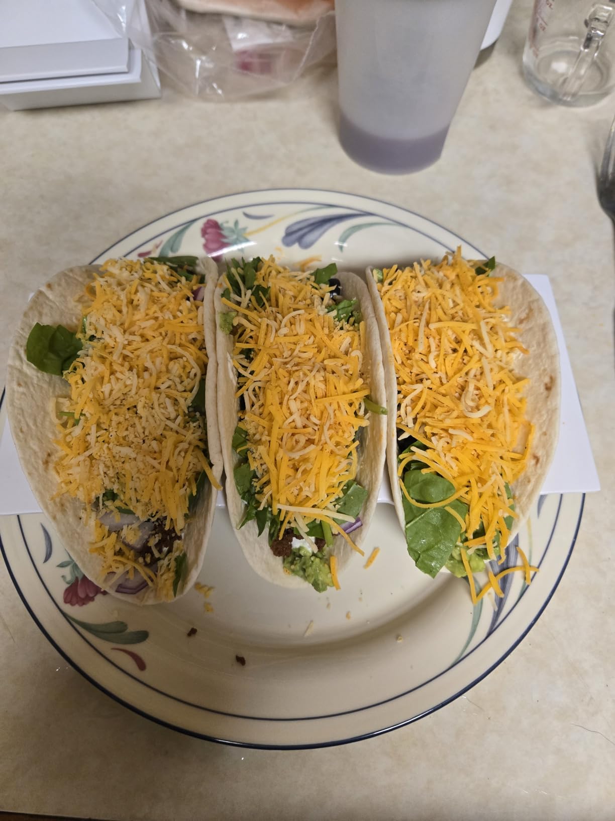 TP Taco Holder Stands, Set of 2 Melamine Large Taco Serving Rack Tray with Handle, Holds 3 Tacos, Dishwasher Safe, Ideal for Taco Night, Party, Home, Fiesta, Talavera Tile customer photo 2