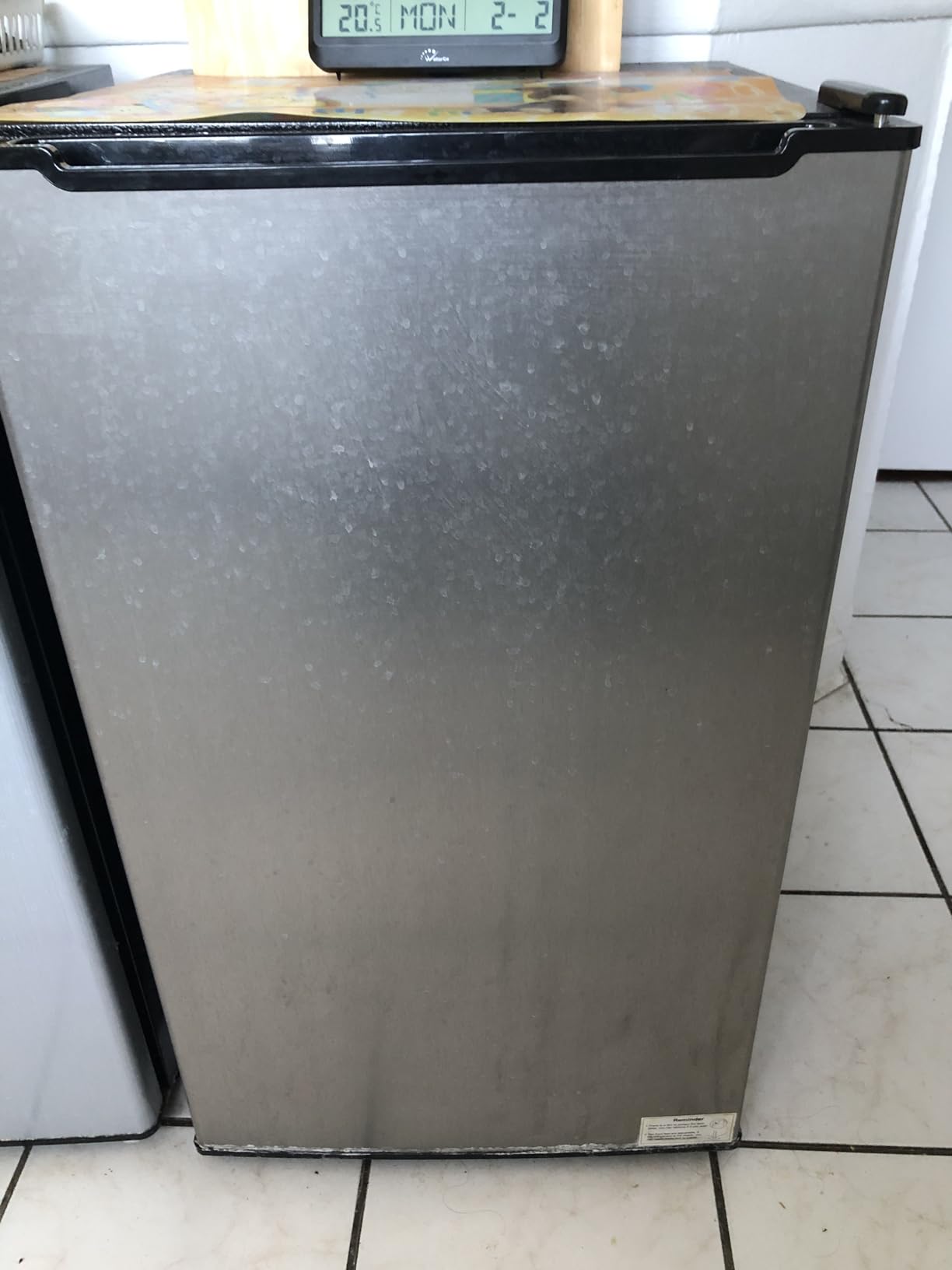 Maine Upright Freezer 3.6 Cu.Ft Mini Freezer with Reversible Stainless Steel Door Freestanding Compact Freezer with 3 Adjustable Thermostat, Small Freezer for Apartment Dorm (Silver) customer photo 1
