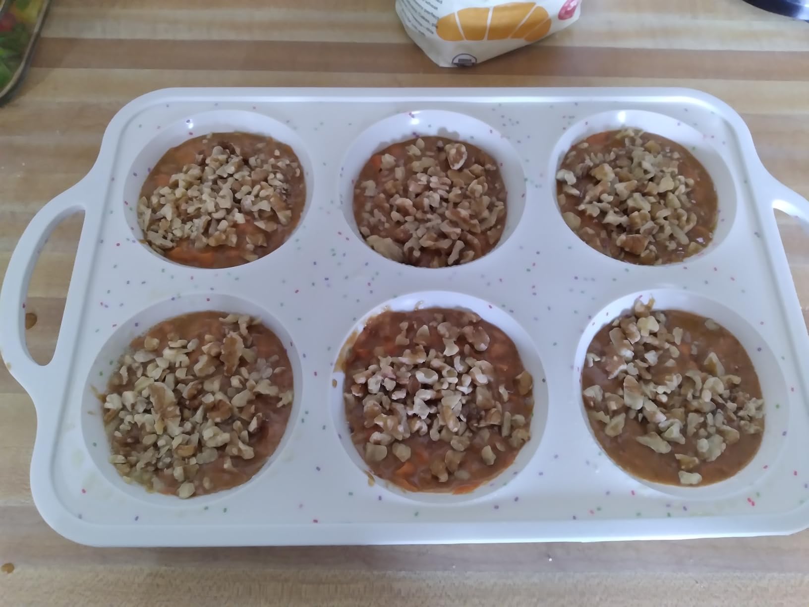 CAKETIME Mini Muffin Pan, Metal Reinforced Frame Mini Cupcake Pans 24 Cups Nonstick Muffin Silicone Molds with Handle for Baking Muffins, Cupcakes, Egg Bites 2 Pack customer photo 1