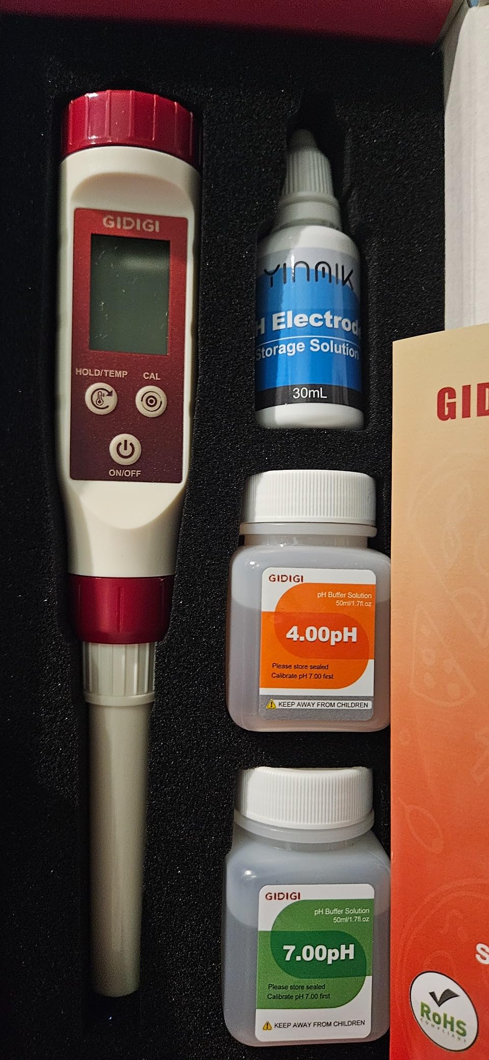 Smart pH Meter for Food, GIDIGI Digital Food pH Tester, Accurate Canning pH Test Kits with ATC, Professional Fermenting pH Test Pen, Spear pH Probe for Bread Cheese Sushi Rice Sourdough Sauce Meat customer photo 2