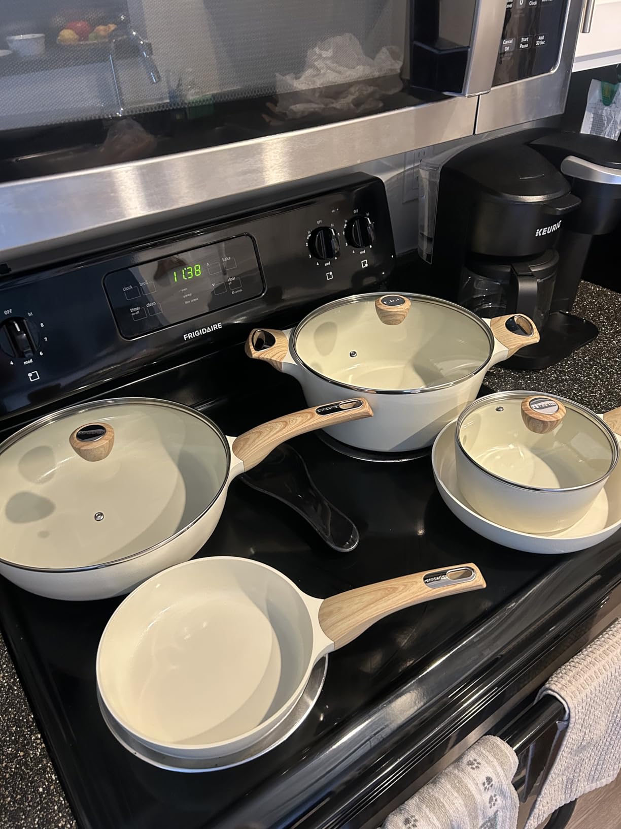 SENSARTE Ceramic Cookware Sets, Pots and Pans Set Non stick, 14 Piece Induction Cookware customer photo 1