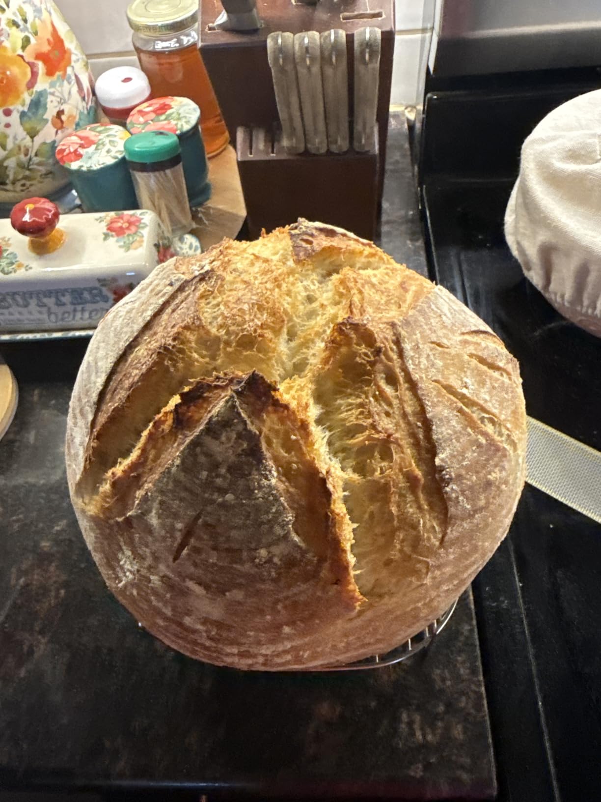 Sourdough Starter Kit, Banneton Bread Proofing Baskets Set, Sourdough Bread Baking Supplies Making Tools with Dough Scraper, Whisk, Bread Lame, Recipe customer photo 1