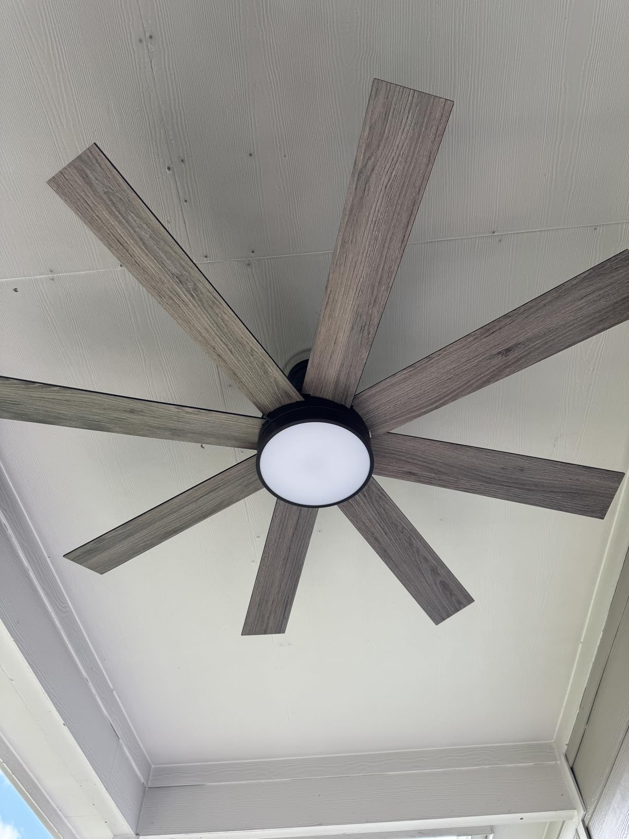 YITAHOME 60 Inch Black Ceiling Fan with Lights and Remote,8 Blades,App Control, Modern Smart Ceiling Fan Compatible with Alexa for Indoor, Reversible Quiet Motor, Memory Function customer photo 2