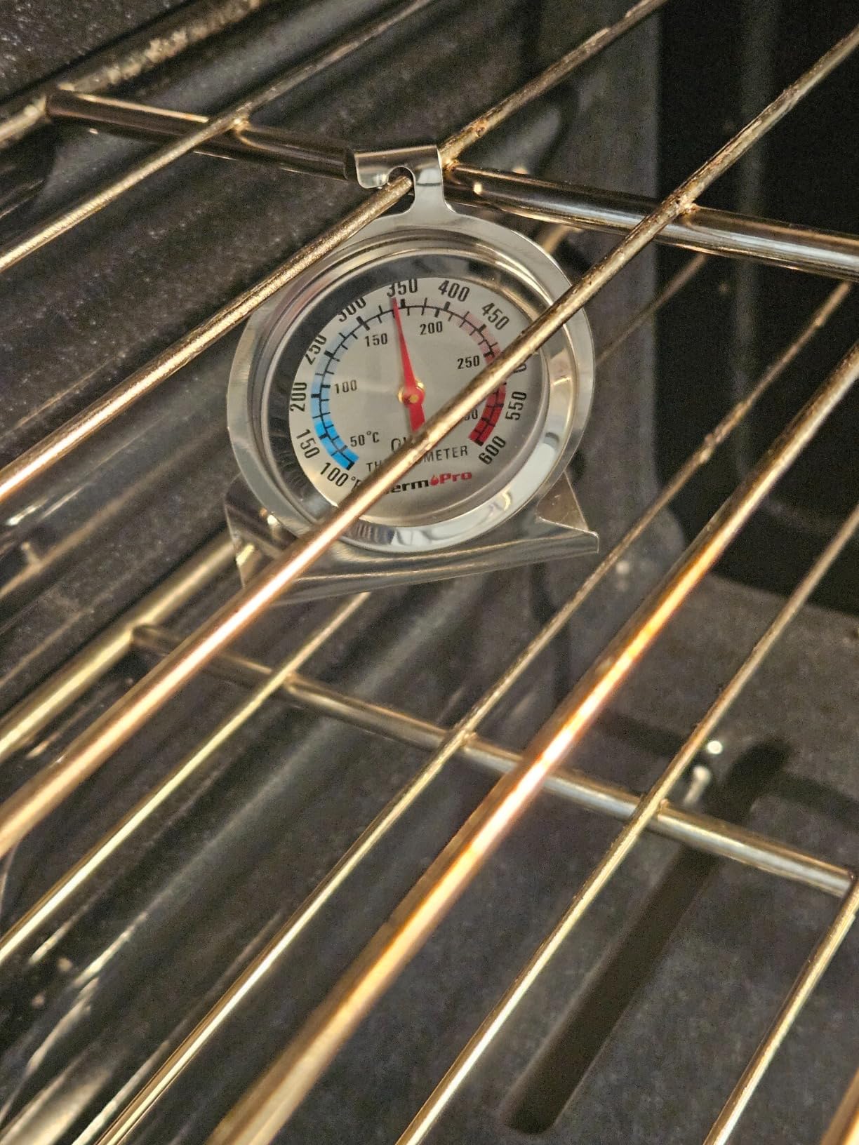 TempPro 2-Pack Oven Thermometer for Gas Oven, 50-300C/100-600F Smoker Temperature Gauge with 431 Stainless Steel, Analog Instant Read Cooking Thermometer (Previously ThermoPro) customer photo 2