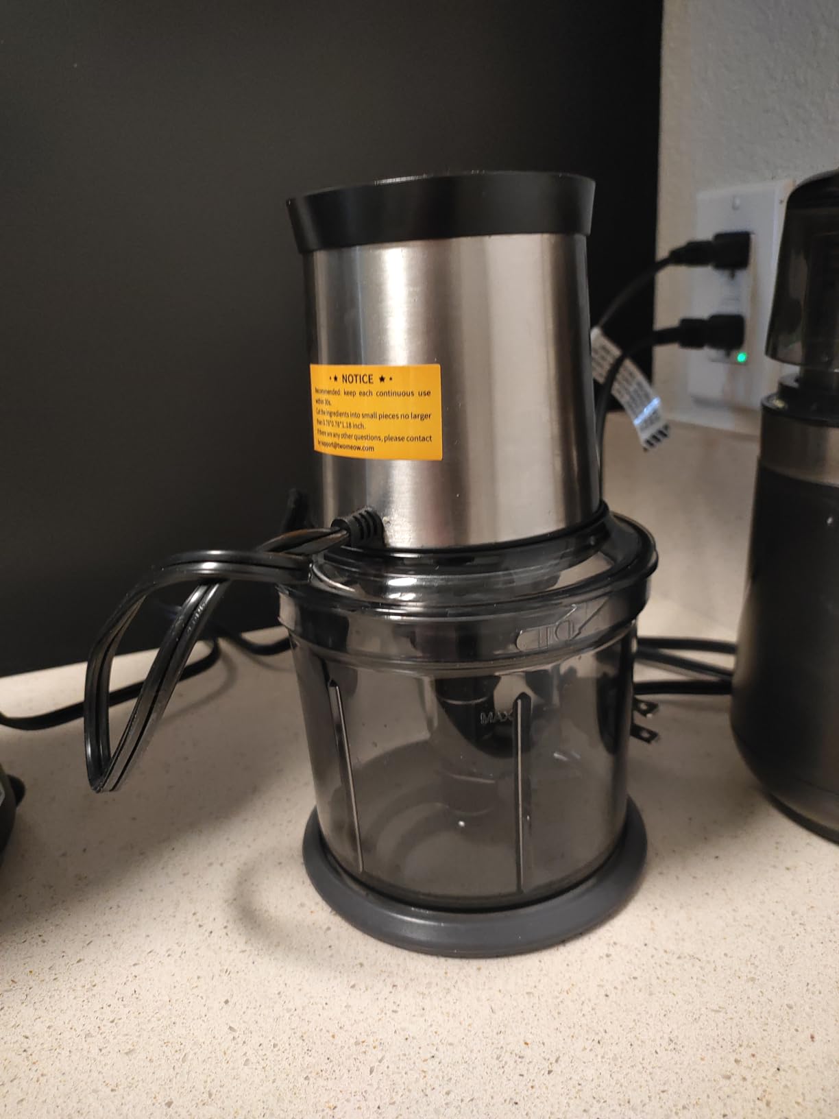 Food Processor 4 Cup, Electric Food Chopper, Meat Grinder with 2 Bowls, 2 Speed & 4 Blades customer photo 1