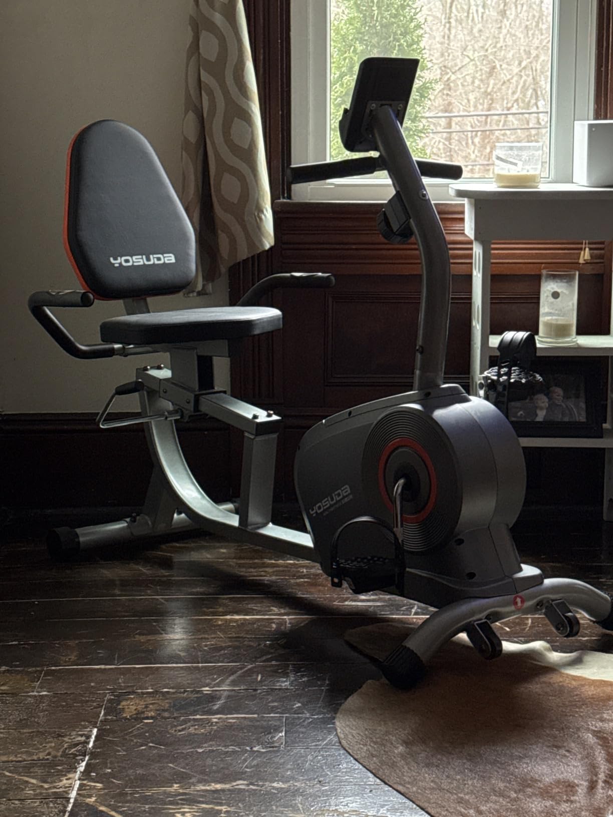 YOSUDA Recumbent Exercise Bike for Home，Magnetic Staionary Bike for Seniors customer photo 2