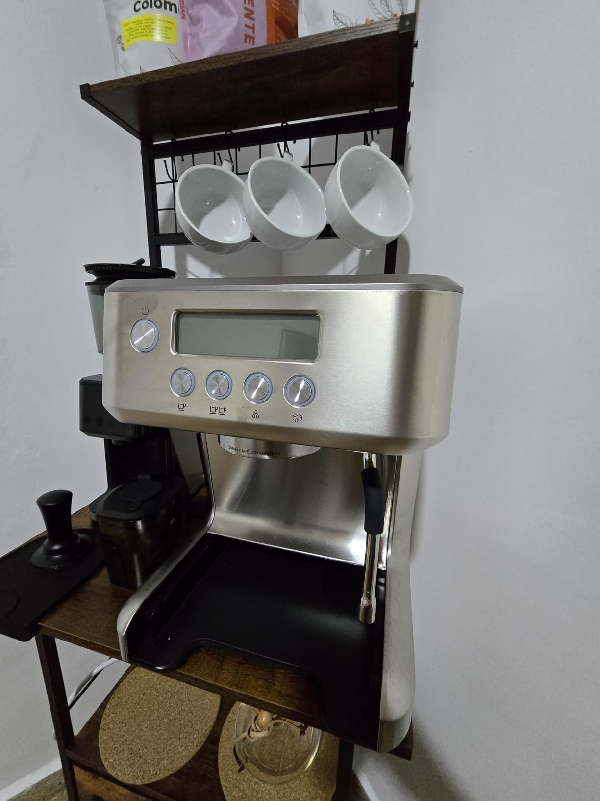CASABREWS Ultra Espresso Machine with LCD Display, 20 Bar Espresso Maker with Powerful Milk Frother, Customizable Brewing Temperature, Barista-Level Latte and Cappuccino Machine for Home, Silver customer photo 2