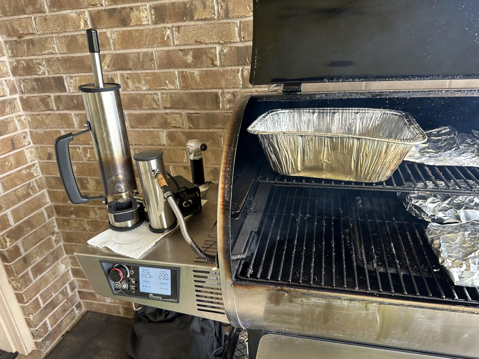 Advanced Smoke Tube for Pellet Smoker, Latest Upgrade Cold Smoker Generator for Gas Grilling, Portable Cordless Electric, Hot or Cold Smoking: Fit Any Grill or Smoke, Perfect Gifts for Men, Fathers customer photo 1