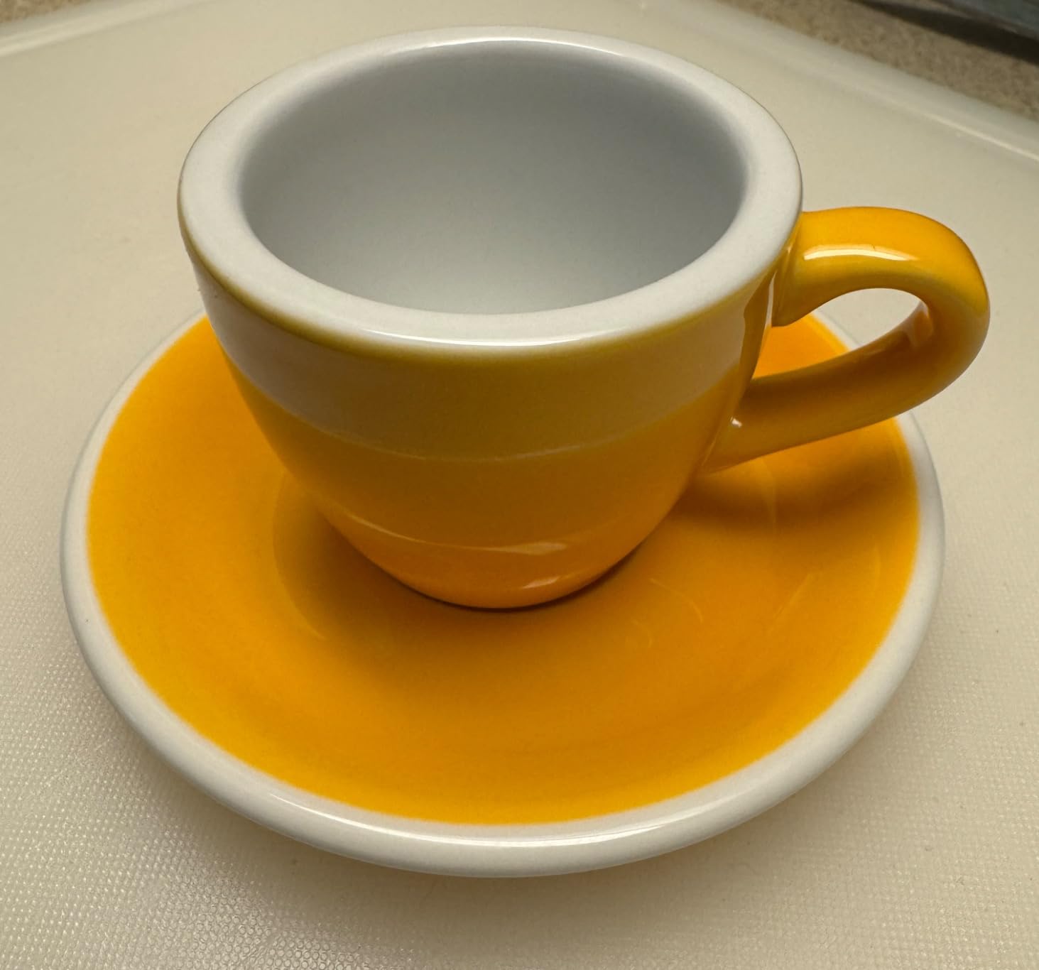 Loveramics Espresso Cup with Saucer, Ceramic Espresso Shot Cup Saucer Set, small Demitasse Cup for Espresso 80ml 2.7Oz (Red) customer photo 2
