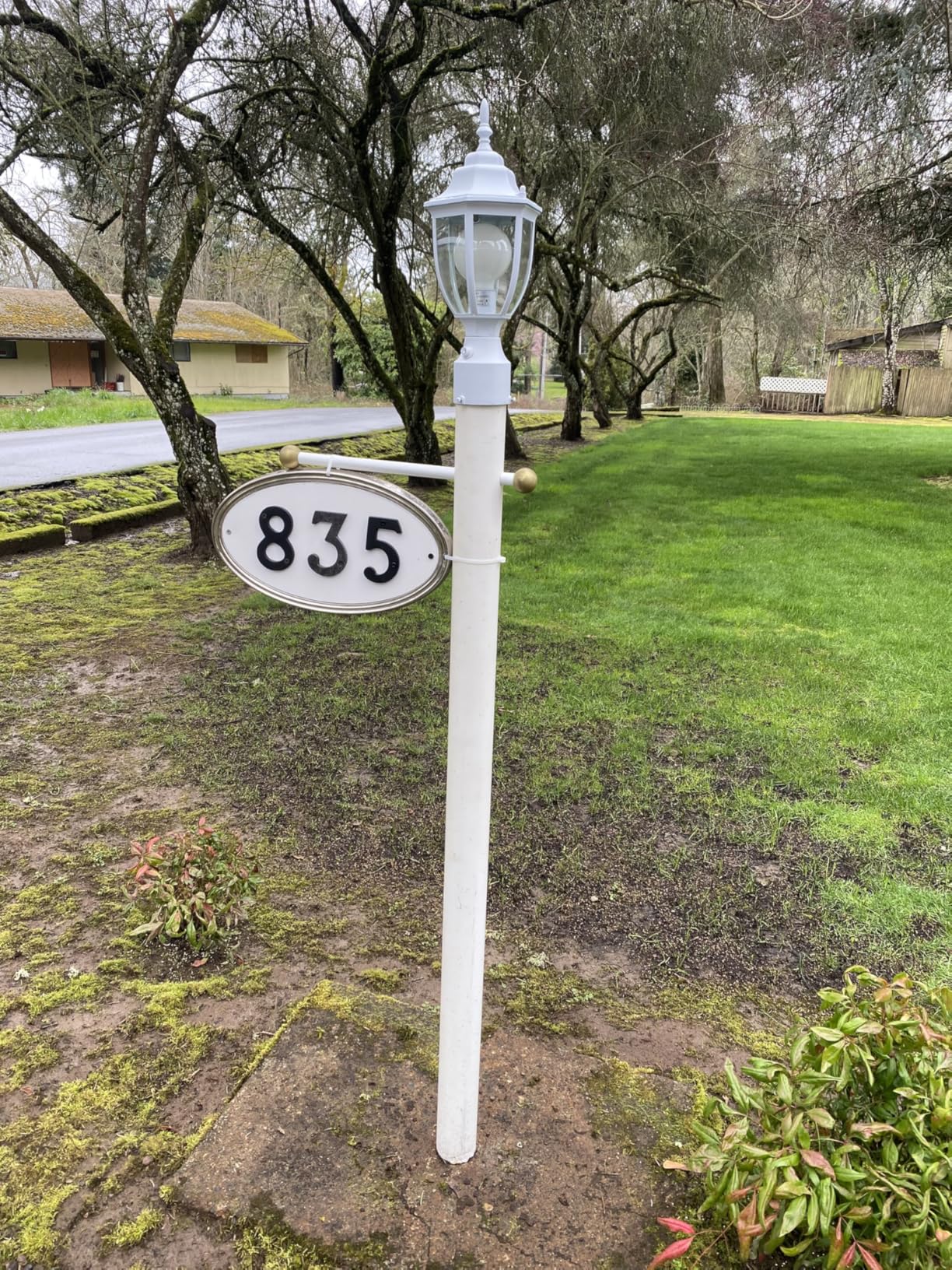 Lamomo Dusk to Dawn Outdoor Post Lights, Waterproof Aluminum Lamp Post Light Fixture, Lamp Posts Outdoor Lighting Pole Lantern for Yard Patio Pathway Garden customer photo 1