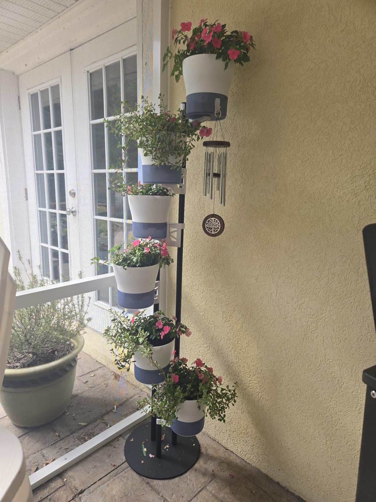 VIVOSUN Metal Plant Stand, 6-Tier Tall Vertical Planter Tower with Self-Watering Planters customer photo 2