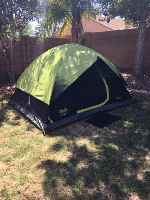 Coleman Sundome Dark Room 4/6 Person Tent, Blocks 90% of Sunlight to Keep Inside Cool, Weatherproof Tent with Rainfly customer photo 1