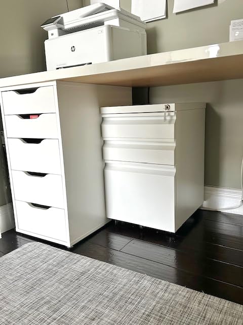 Metal Storage Cabinet with Adjustable Shelves, Garage Storage Cabinets with Doors and Shelves, File Cabinets for Home Office, Kitchen Pantry Cabinet, 71'H, Black customer photo 1