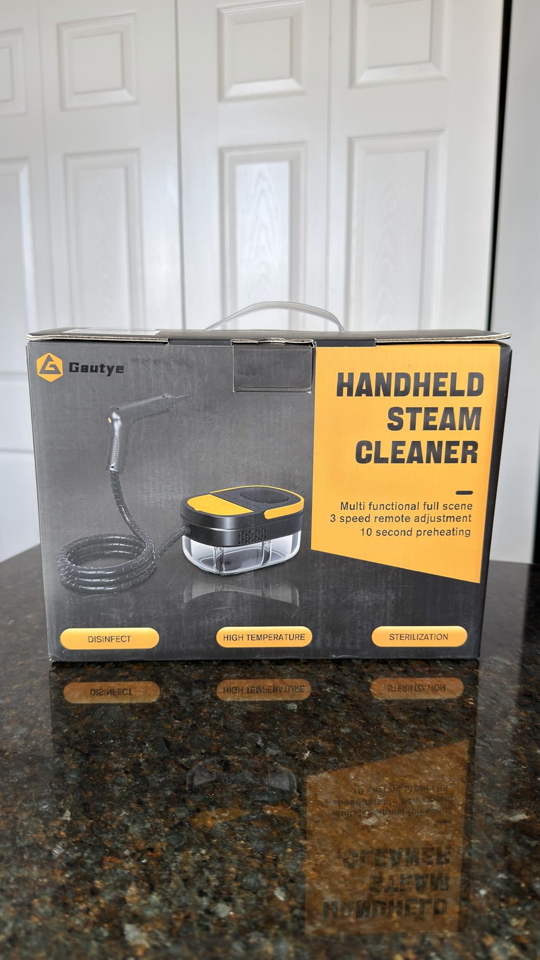 Gautye Steam Cleaner, 3 Level Adjustable Handle, 15s Heat Up, 1.69 Quarts Tank, Portable Steamer for Cleaning with 15 pcs Accessories, Steam Cleaner for Home for Dirt, Grease, Grout, Tile,Floor, Car customer photo 2